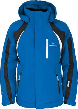 Bergson Winterjacke JENS Kinder Skijacke, perfekt für junge Wintersportler, Normalgrößen, blau