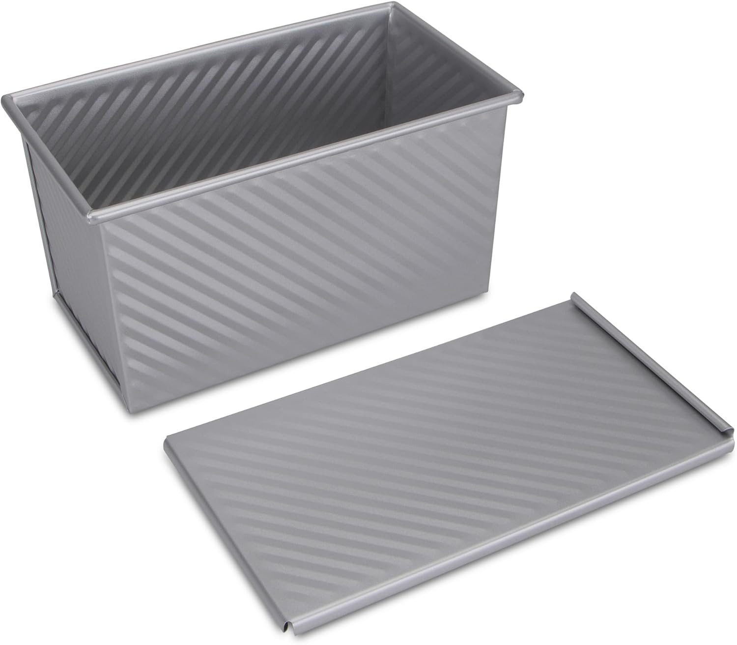 STÄDTER Brotbackform Städter Toastbrotform aus Metall mit Deckel ca. 22 x 12 x 11 cm Silber – Bild 4 von 5