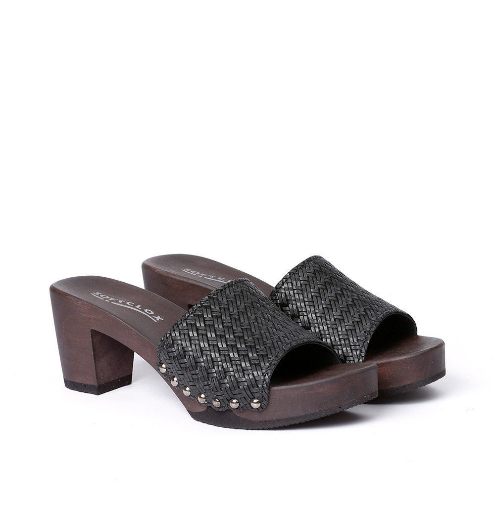 Softclox ROMY Twist schwarz (dunkel) Pantolette