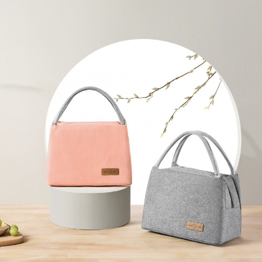 rosa Picknick-Tasche Lunchtasche, Isoliertasche, Kühltasche, Lunchbox autolock Lunchbox