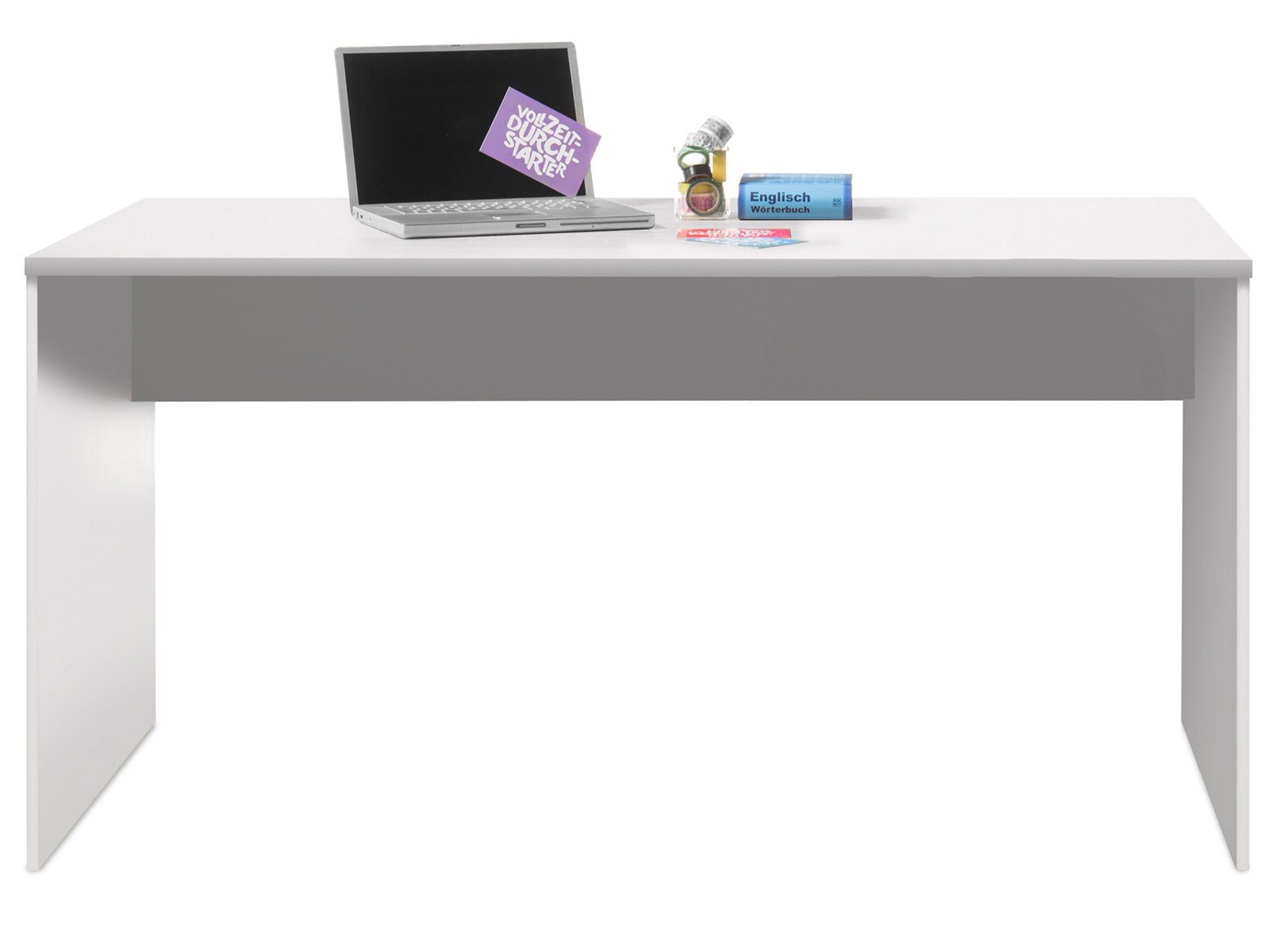 Schrank, und Aktenschrank Rollcontainer Olli 1 Spanplatte 1 1 Regal, bestehend aus 1 Schreibtisch (4-St) möbelando Büro-Set in Weiß Modernes aus