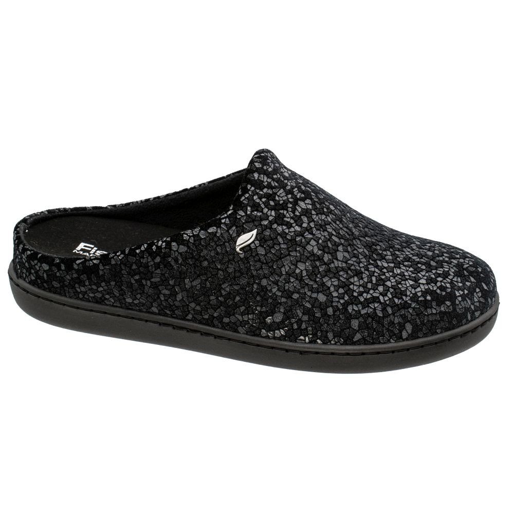 Fischer Dora Filz Warm, Pantofole Donna, Nero (Schwarz (Anthrazit