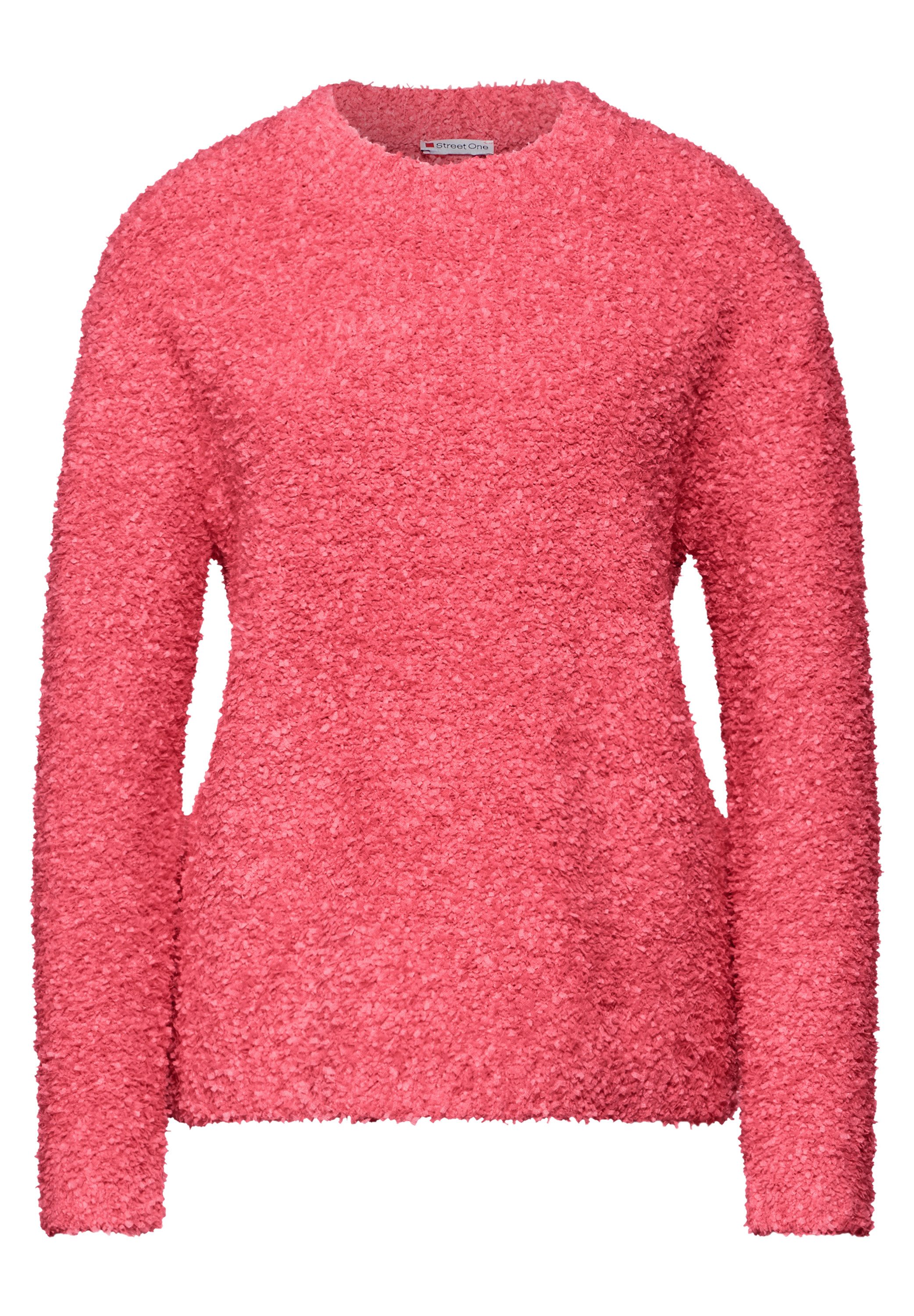 STREET ONE Rundhalspullover, im angenehmen Materialmix günstig online kaufen