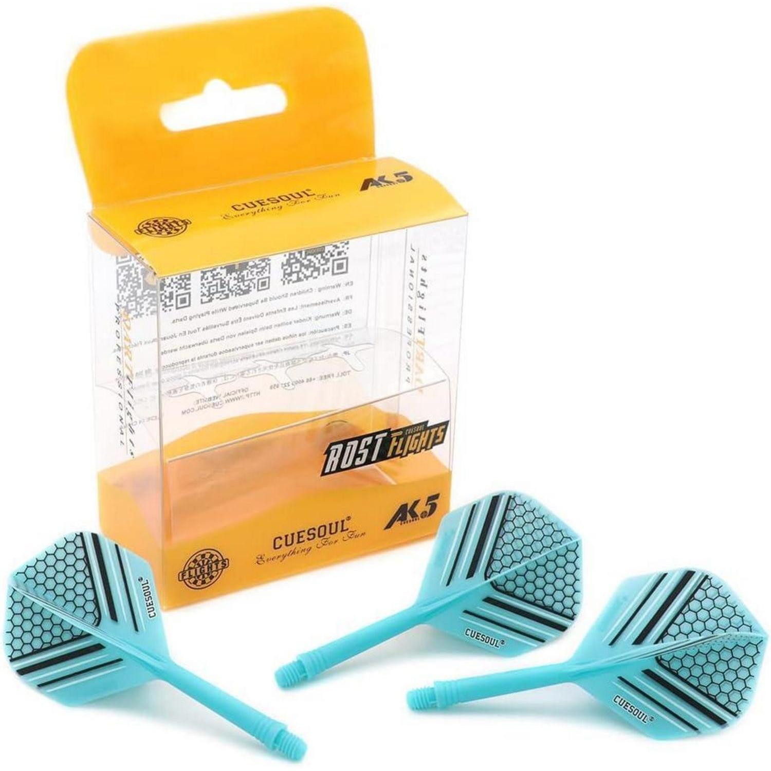 LuxusKollektion Pfeilschaft DartSchäfte & Flights M Blau 3er-Set