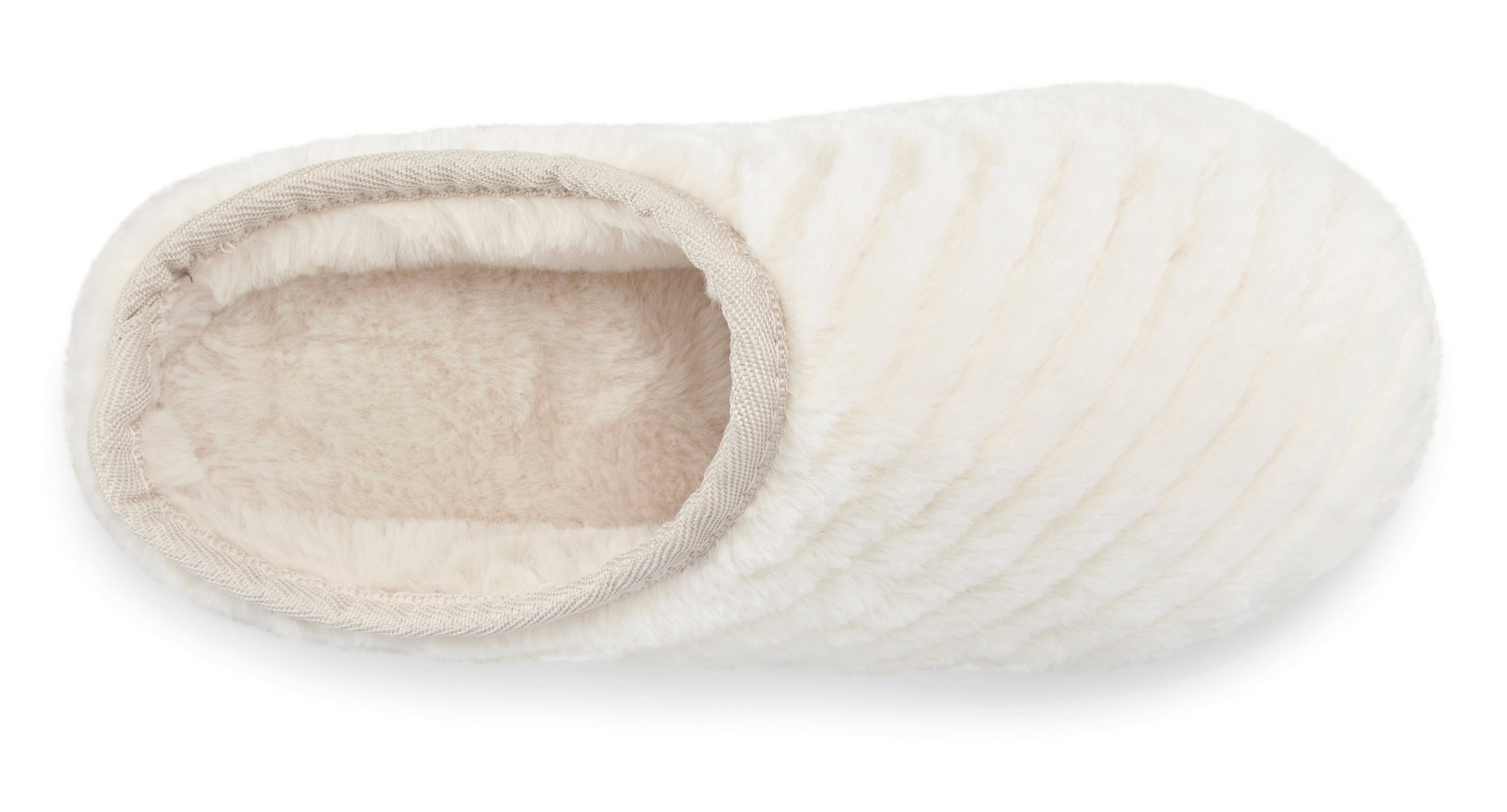 Vivance Dreams by Lascana Pantolette, Pantoffel, Clog, Hausschuh aus weichem Textil VEGAN – Bild 3 von 5