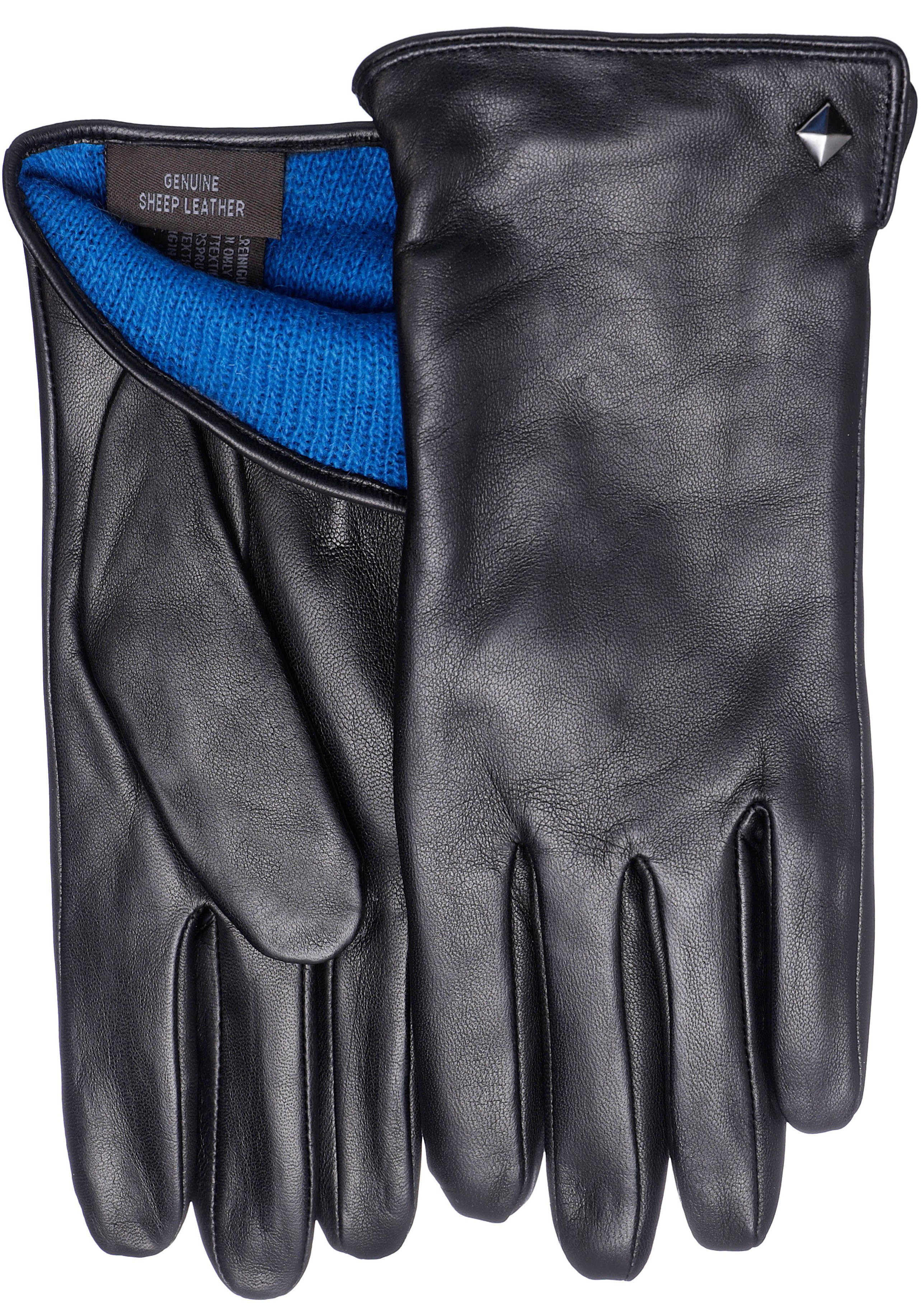 PEARLWOOD Lederhandschuhe »Meg« Touchscreenfähig - mit 10 Fingern ...