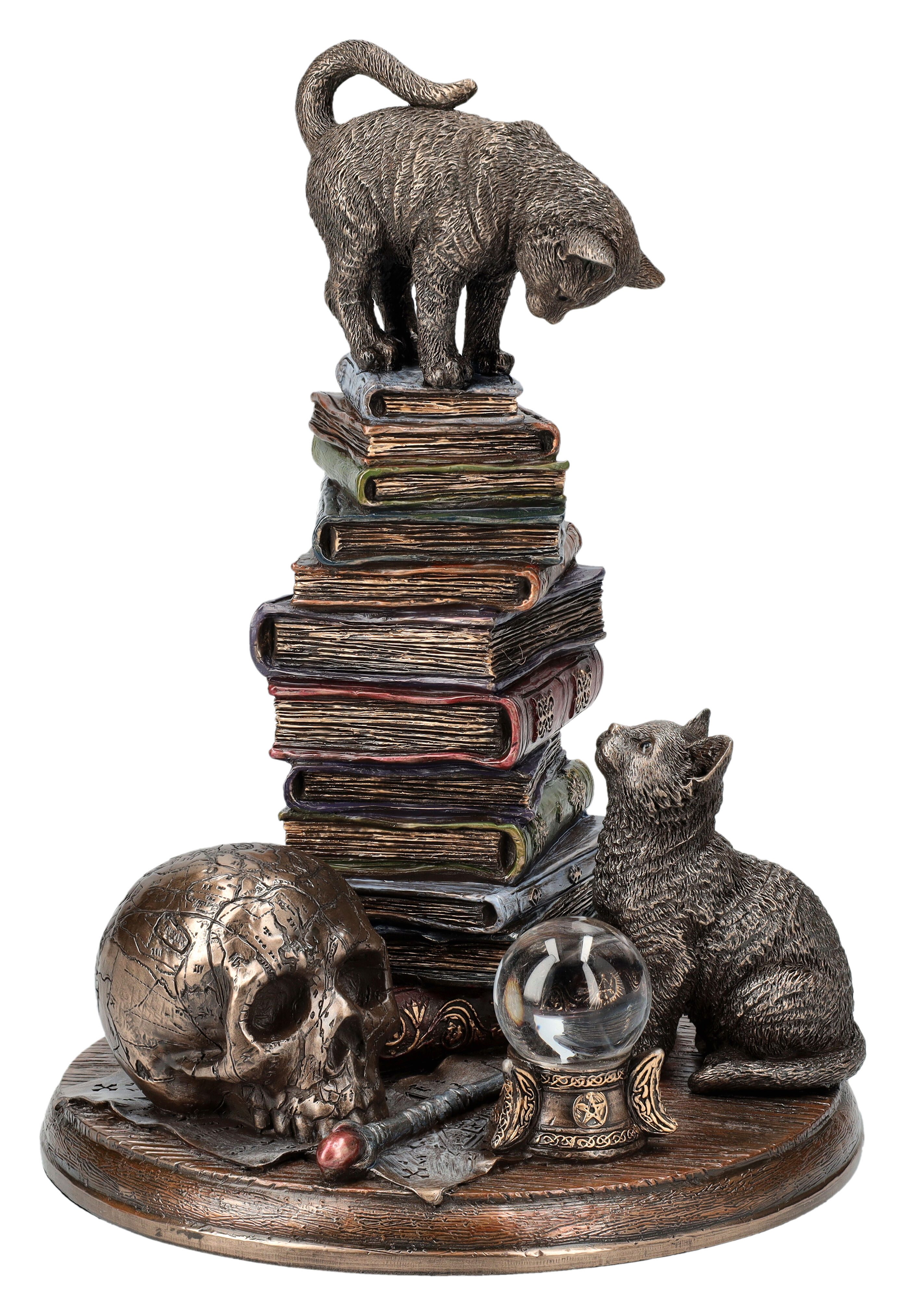 Figuren Shop GmbH Dekofigur Katzen Figuren spielen in der Hexenküche - Veronese Fantasy Tierfigur