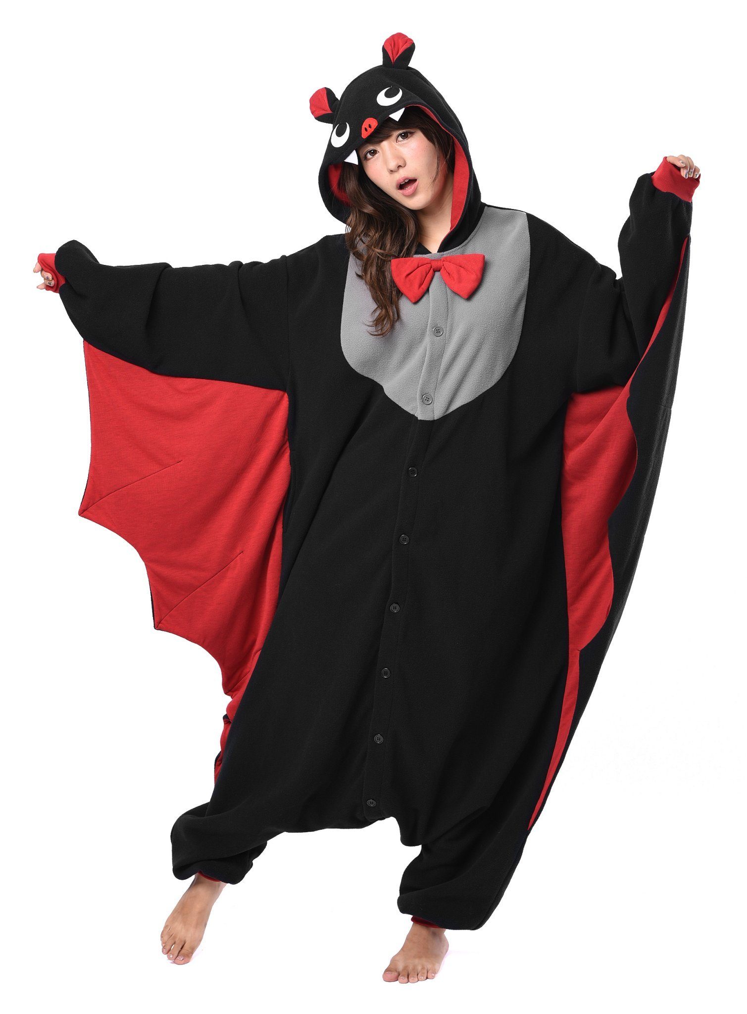 Kostüm Fledermaus Kigurumi Karneval Faschingskostüm Damen