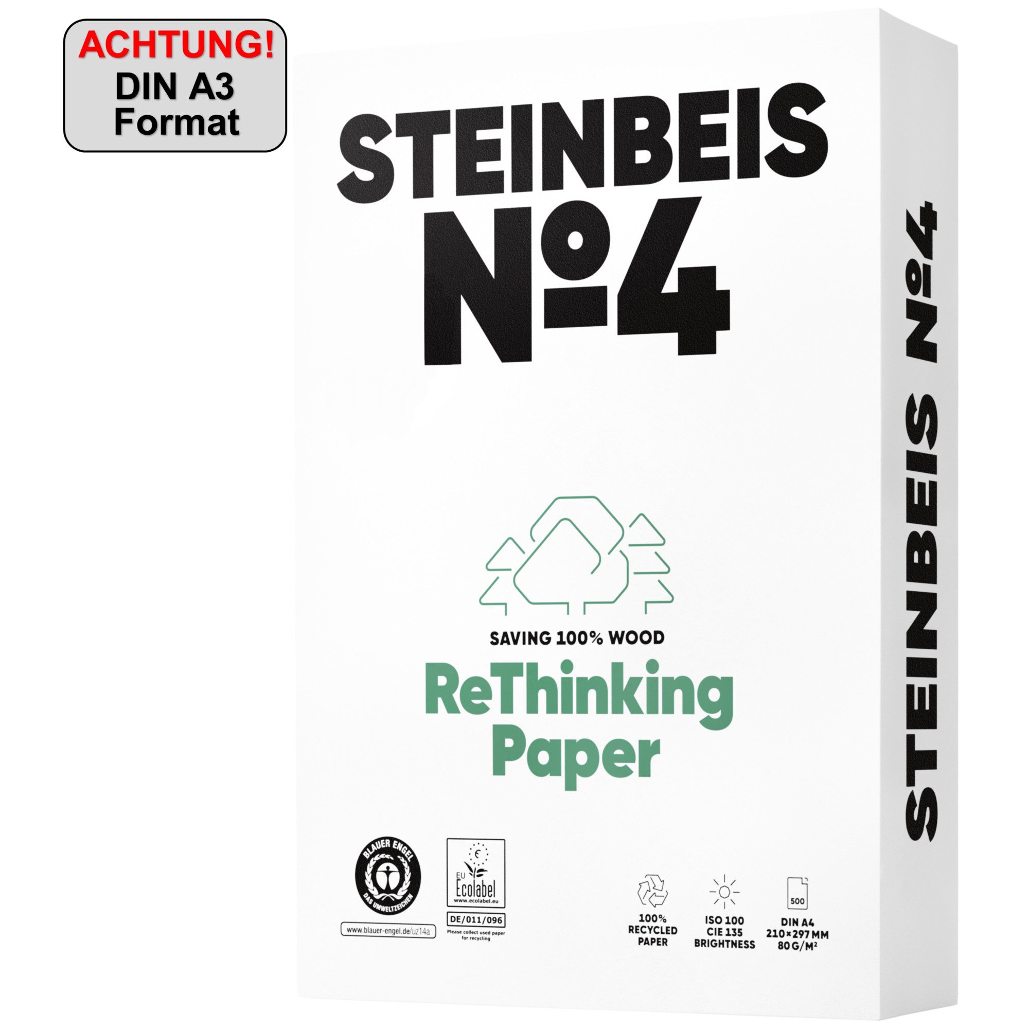 STEINBEIS Копировальная бумага Steinbeis Копировальная бумага No.4 ISO 100 K1701666080 B A3 500 Blatt