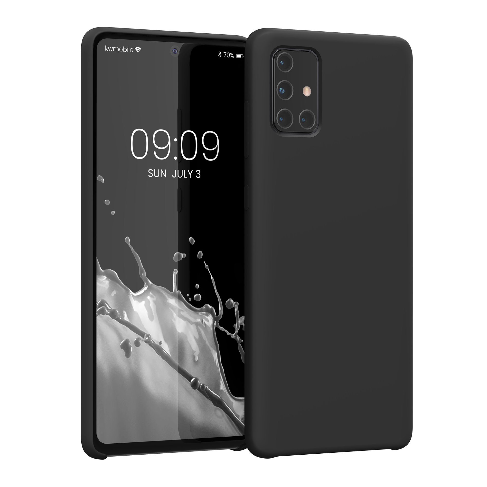 kwmobile Handyhülle Handyhülle für Samsung Galaxy A71 Hülle, Weiches Handy Silikon Case - Schutzhülle Cover