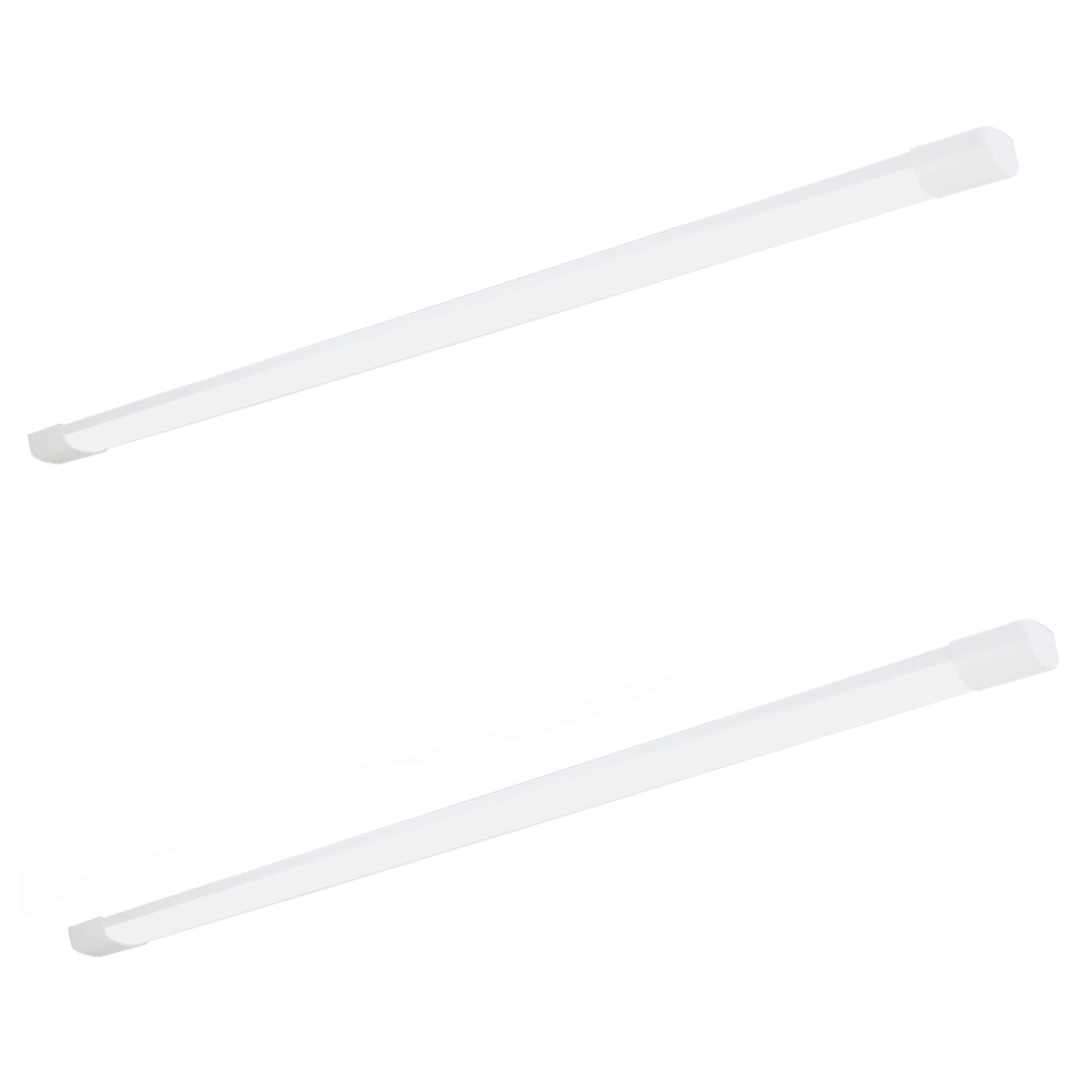 ZMH LED Deckenleuchte Kellerlampe Flach Neutralweiß Röhre, LED fest integriert, Kaltweiß, LED fest integriert