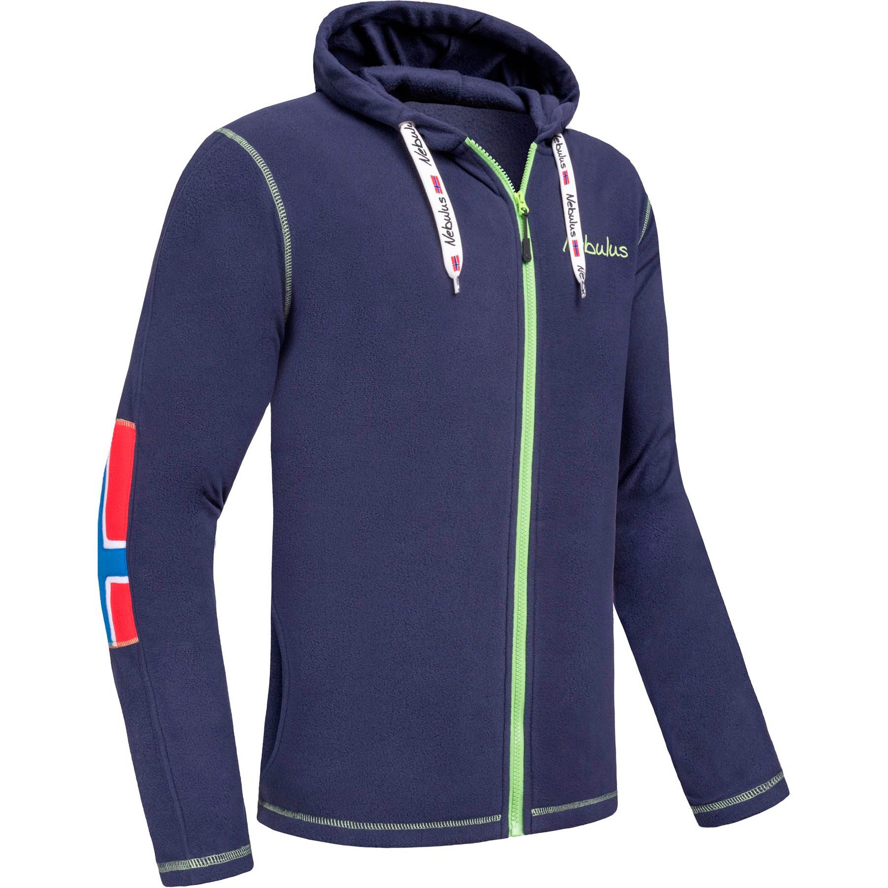 Fleecejacke NORDAST, P6712 - Herren, navy-lime, 3XL