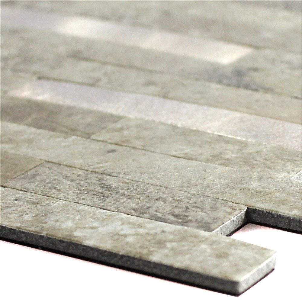 Mosafil Mosaikfliesen Vinyl Mosaikfliesen Maywald Selbstklebend, Aluminium-Steinzeug 30.000x29.000, braun-grün