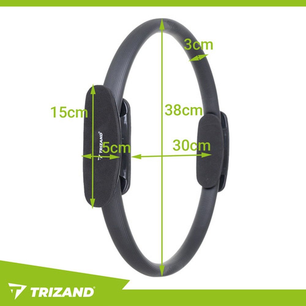 Trizand Trainingsring Übungsring Pilates-Ring 38 cm (Spar-Set, 1-tlg., effektives Training), gezielte Übungen, ideal für Anfänger und Rehabilitation
