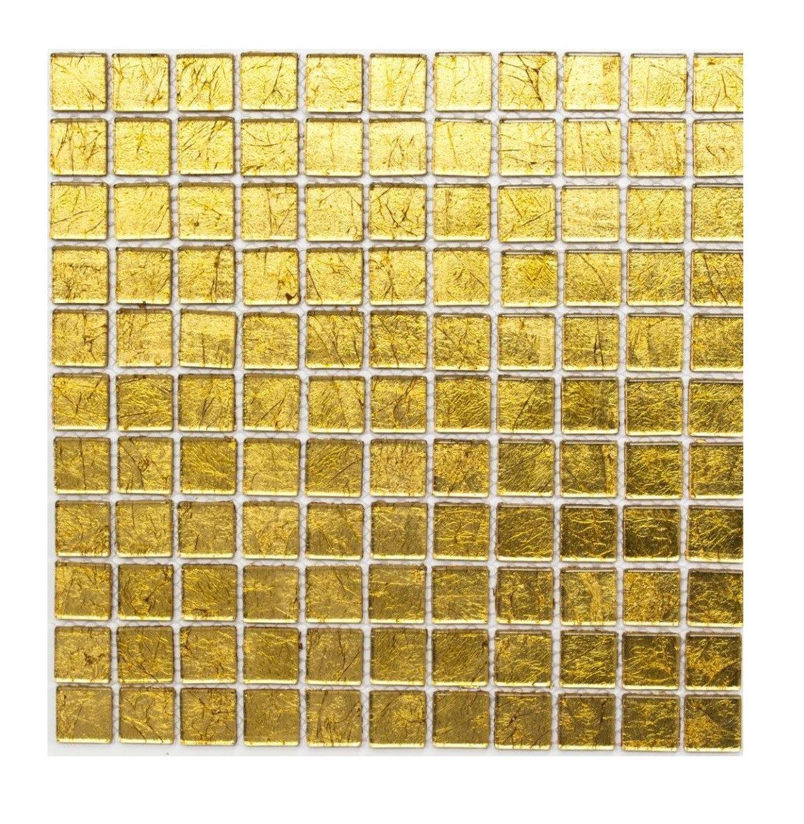 Mosani Mosaikfliesen Glasmosaik gold orange Mosaikfliese Struktur Fliesenspiegel Küche