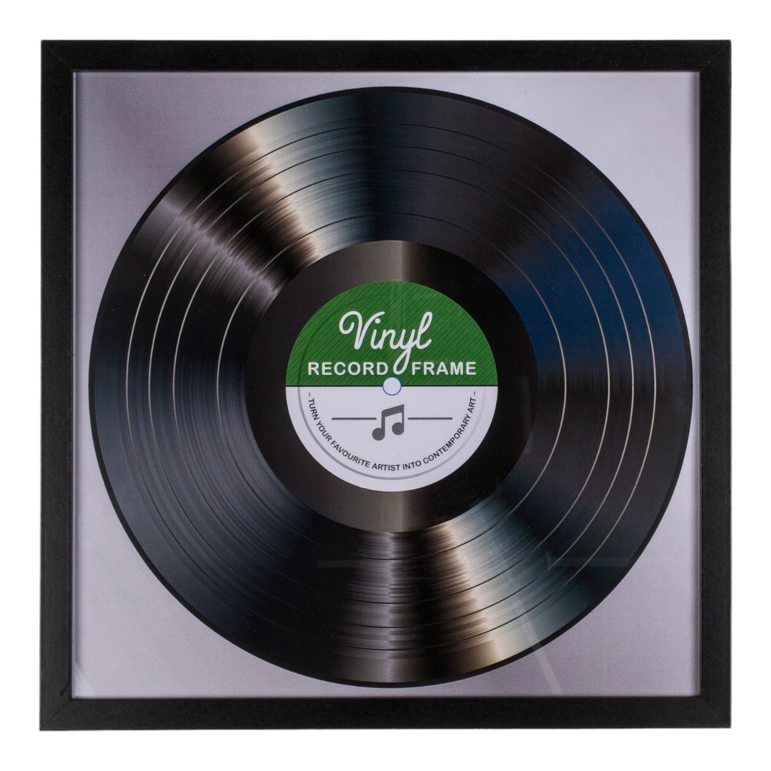 Out of the Blue Bilderrahmen Schallplattenrahmen mit Glasscheibe - stylische Vinyl Aufbewahrung