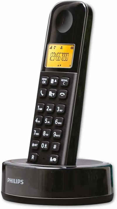 Philips D1651B/01 Schnurloses DECT-Telefon
