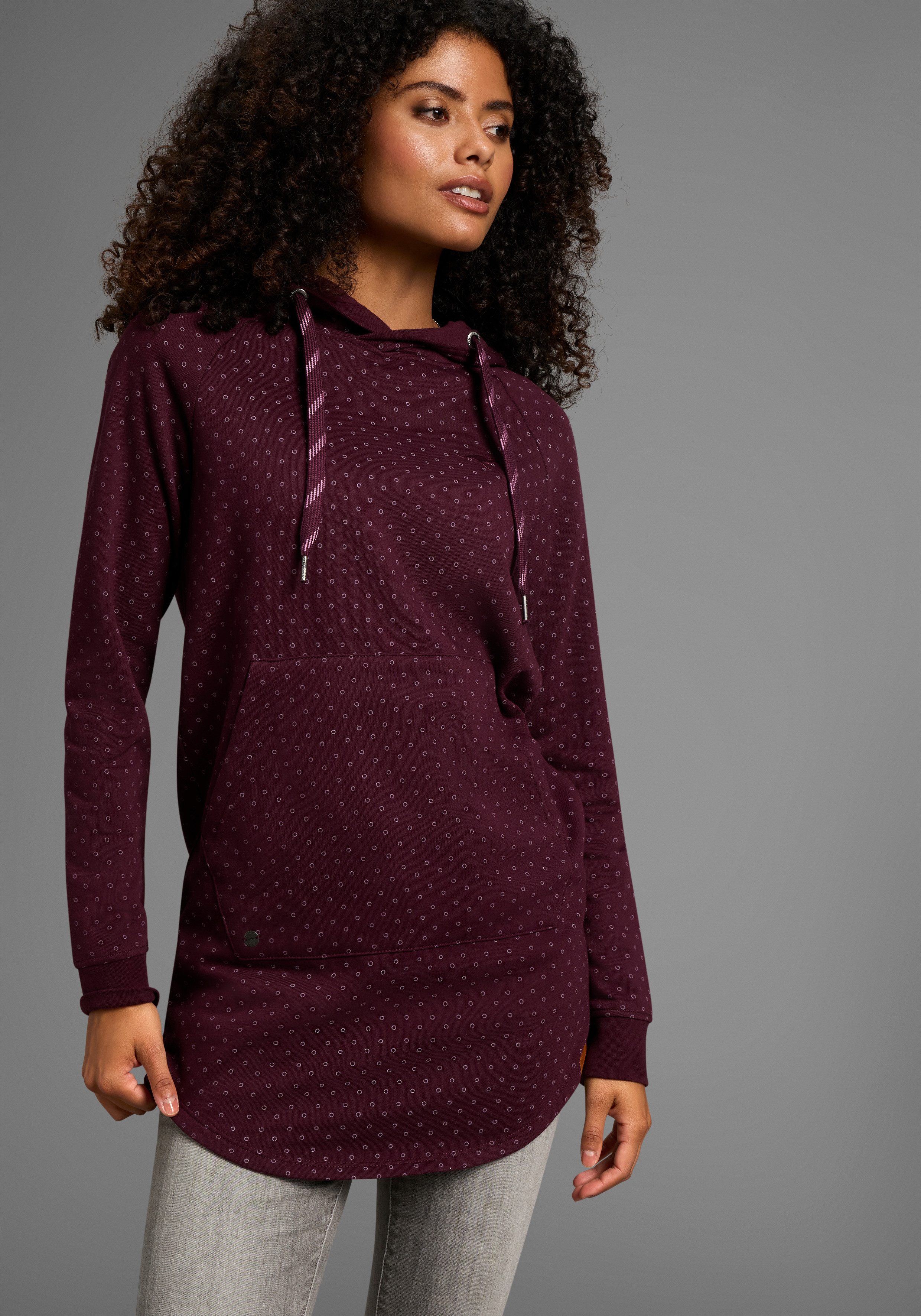 KangaROOS Longsweatshirt mit dezentem Muster günstig online kaufen