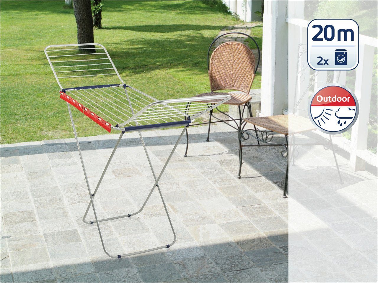 Leifheit Wäscheständer Siena 200 Aluminium – Bild 2 von 3