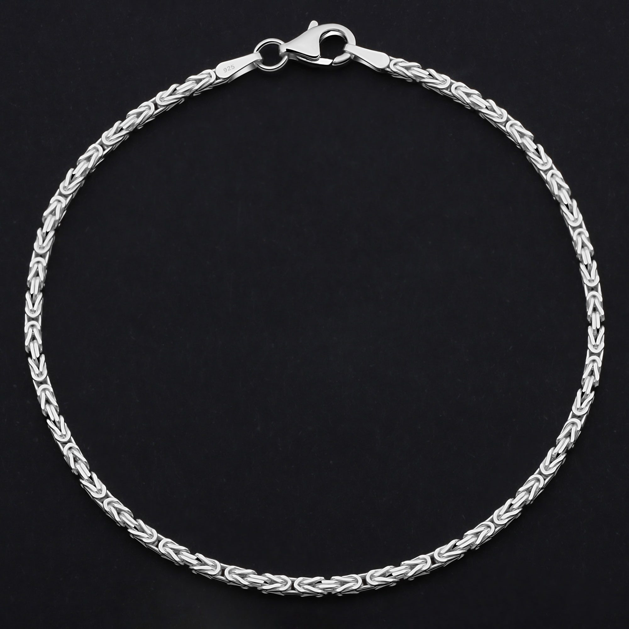 Tony Fein Silberkette Königsarmband 1,8mm Vierkant günstig online kaufen