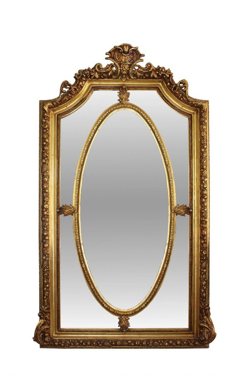 Casa H. Spiegel Gold Barock x cm 215 - Wohnzimmerspiegel Spiegel 115 Padrino