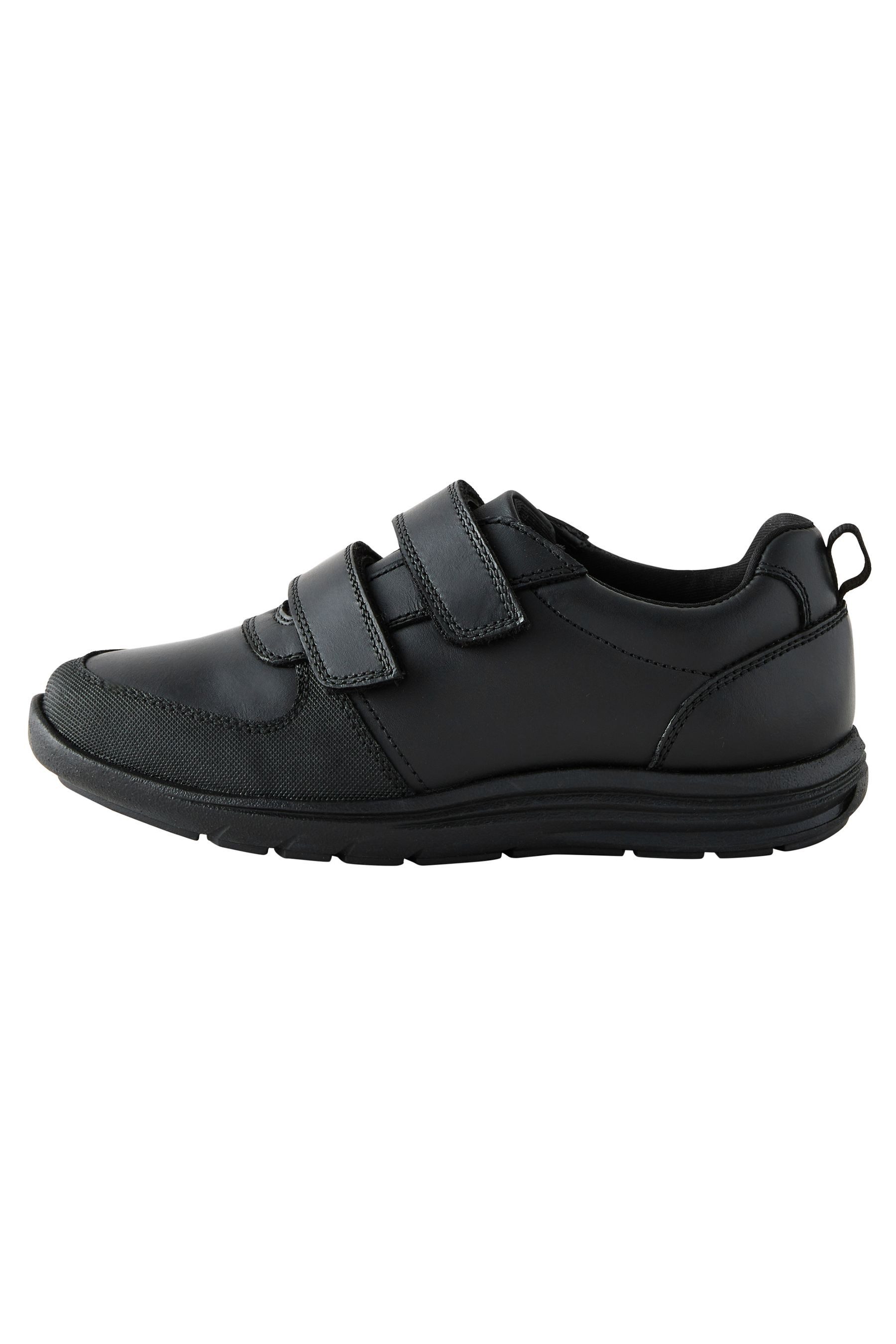 Lederschuhe mit 2 Klettverschlussriemen Klettschuh
