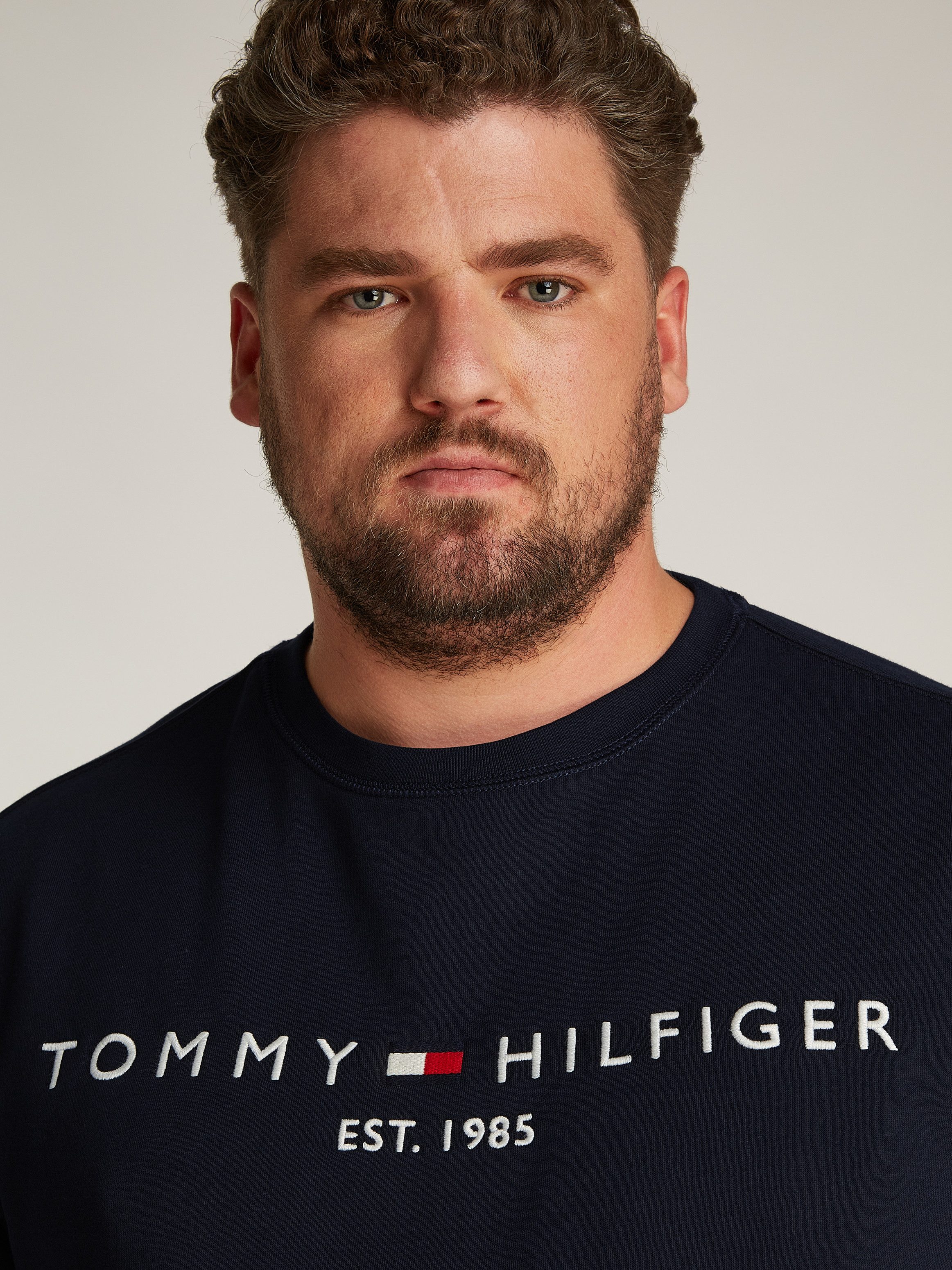 Tommy Hilfiger Big & Tall Sweatshirt BT-TOMMY LOGO SWEATSHIRT-B in Großen G günstig online kaufen