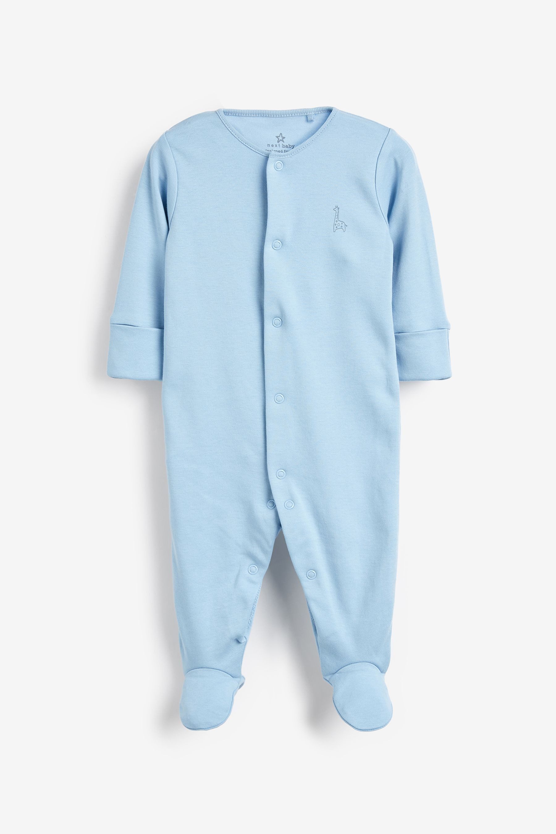 Next Schlafoverall Babyschlafanzüge aus Baumwolle im 3er-Pack (3-tlg) – Bild 4 von 5