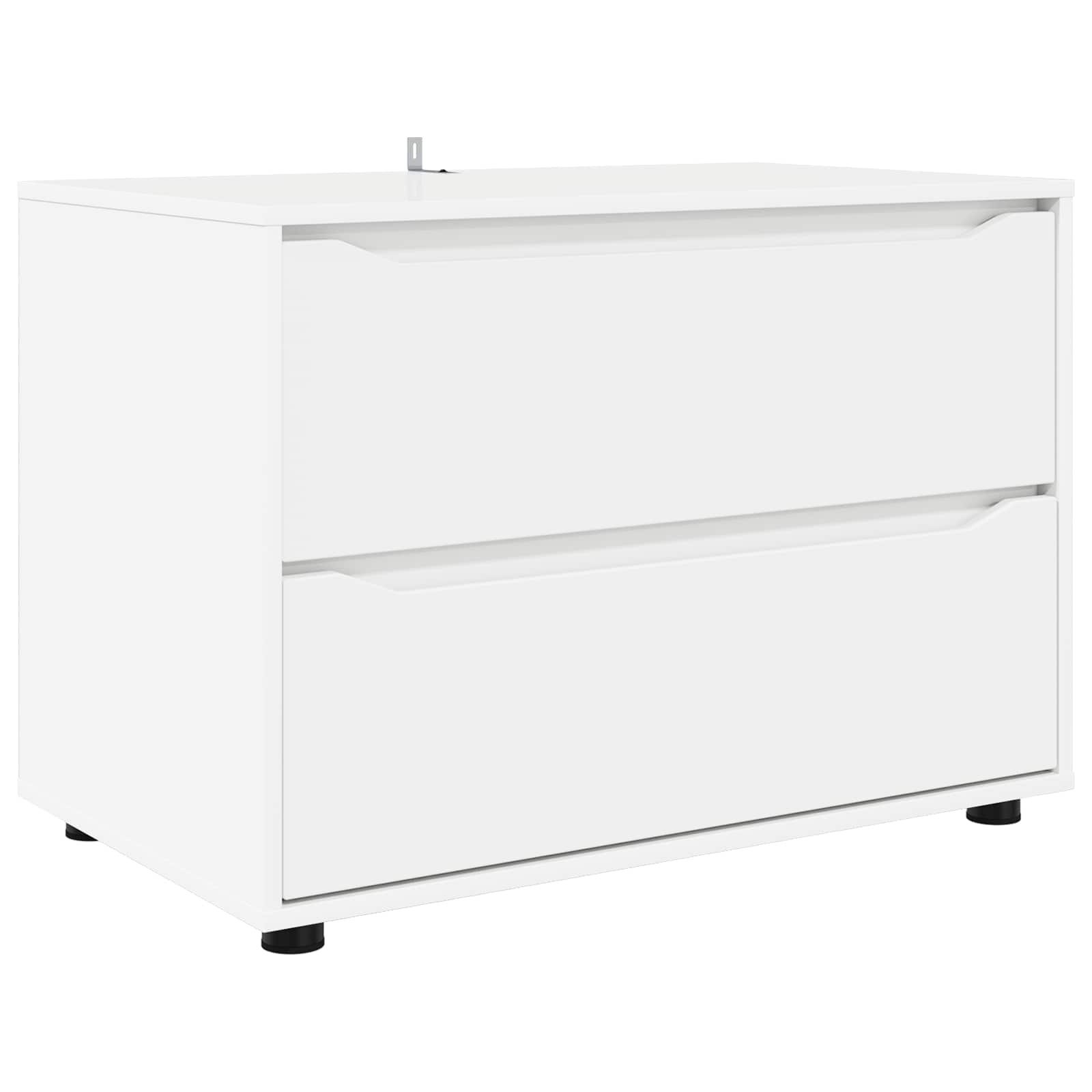vidaXL Mehrzweckschrank Aufbewahrungsschrank 80 x 48 x 57 cm Holzwerkstoff Weiß (1-St)