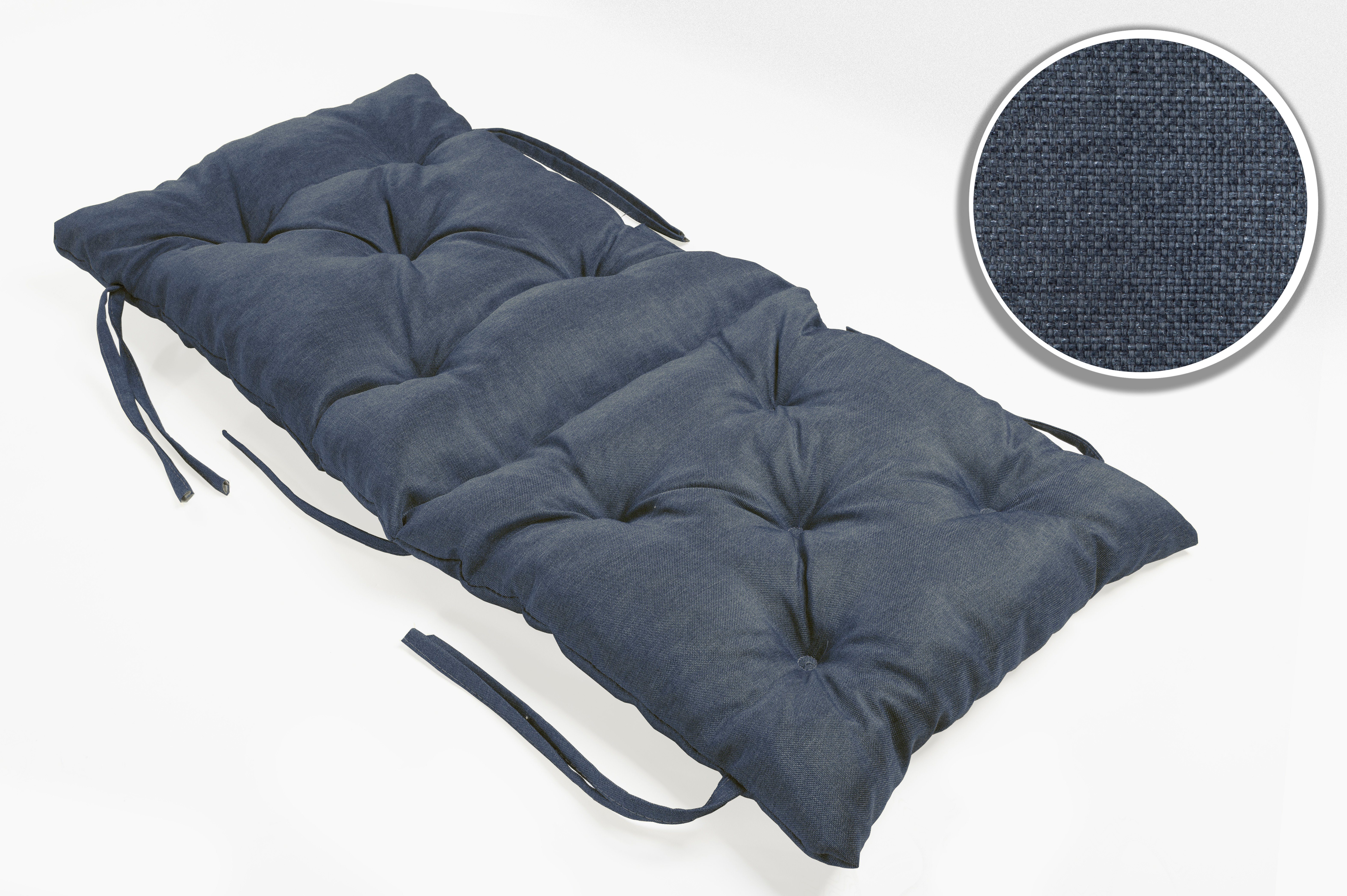 sunnypillow Bankauflage Bankauflage Stuhlkissen viele Farben und Größen zur Auswahl, 50x50x50cm blau