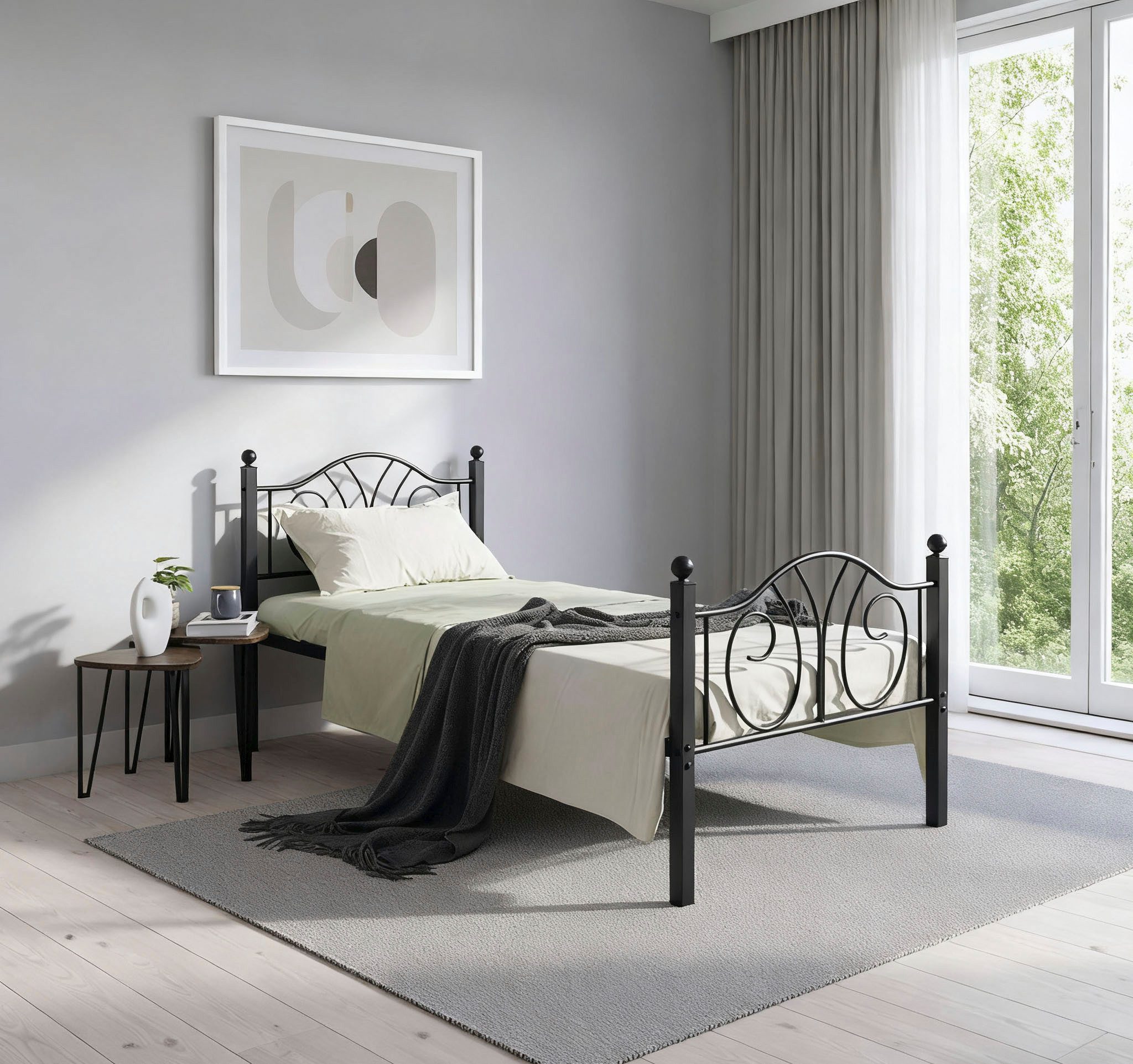 OTTO home Metallbett LUND Landhausbett Bett Märchenbett Prinzessinbett, Trä günstig online kaufen