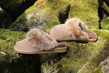 Hollert Pantoffel Damen Puschen Malibu Hausschuhe Merino Schaffell Echtleder