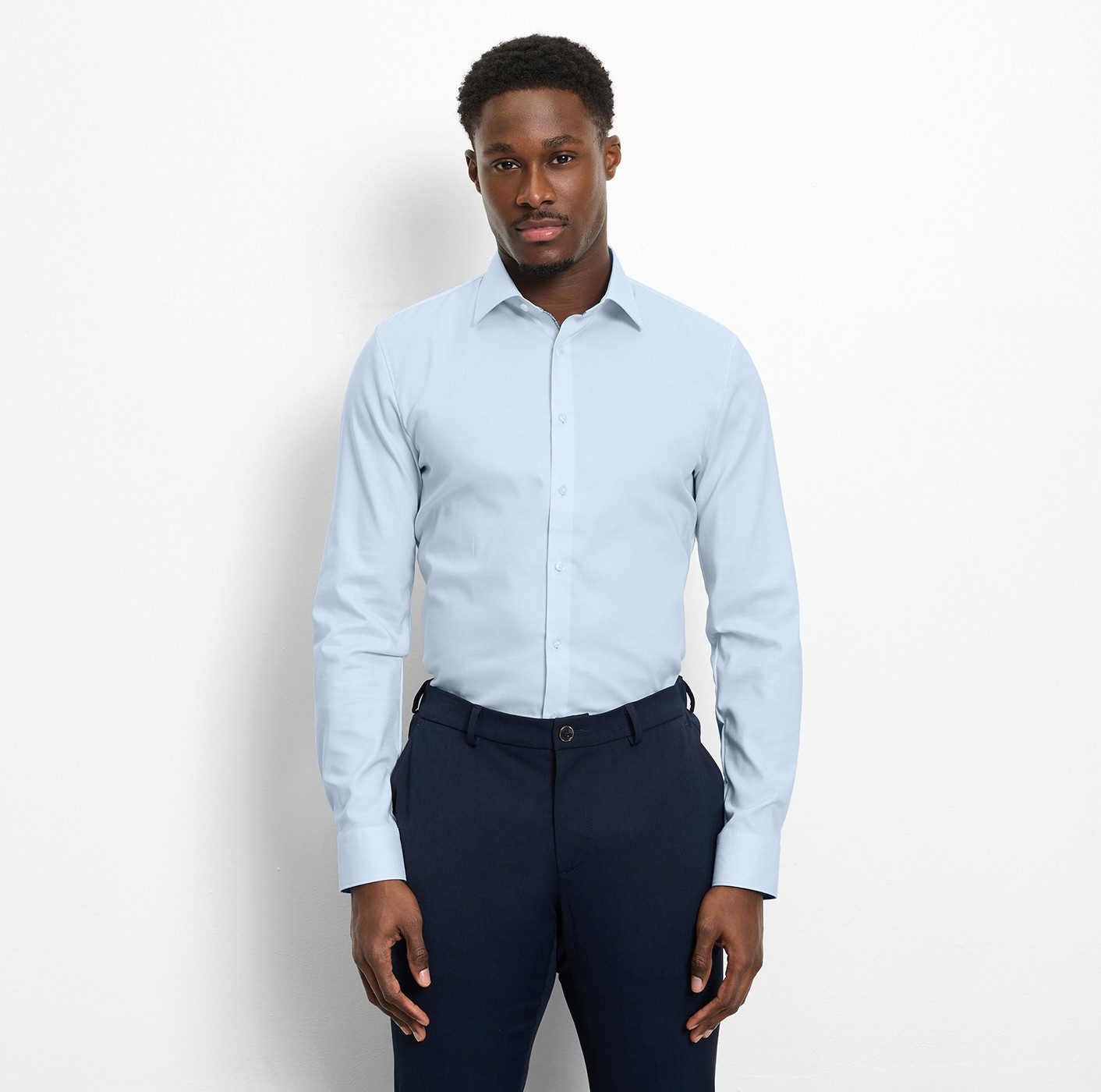OLYMP Langarmhemd No 6 six super slim, Kentkragen, Businesshemd