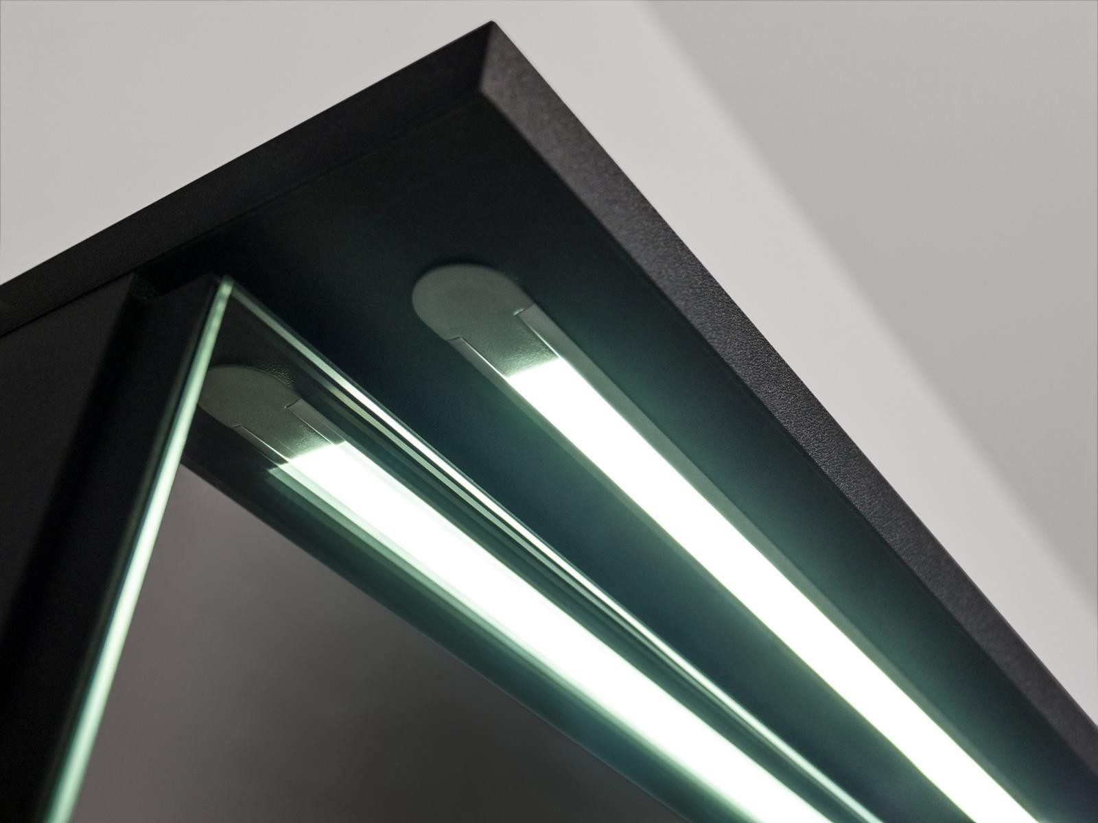 Xlmoebel Badmöbel-Set 5-teiliges Badezimmermöbel Set mit Schrank, Waschbecken und Licht, (5-St), Made in Europa