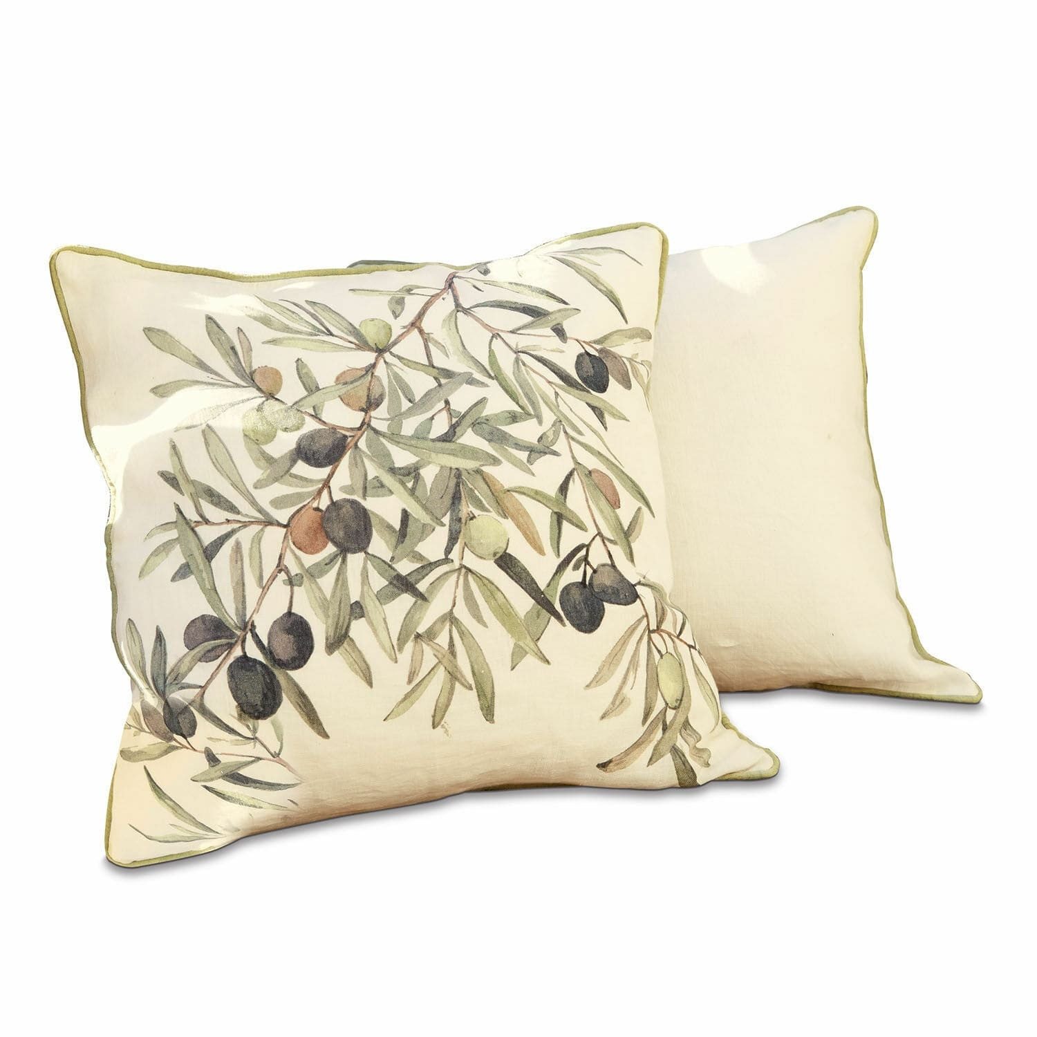 Kissenhülle Kissenhülle 2er Set Cunnig creme/grün