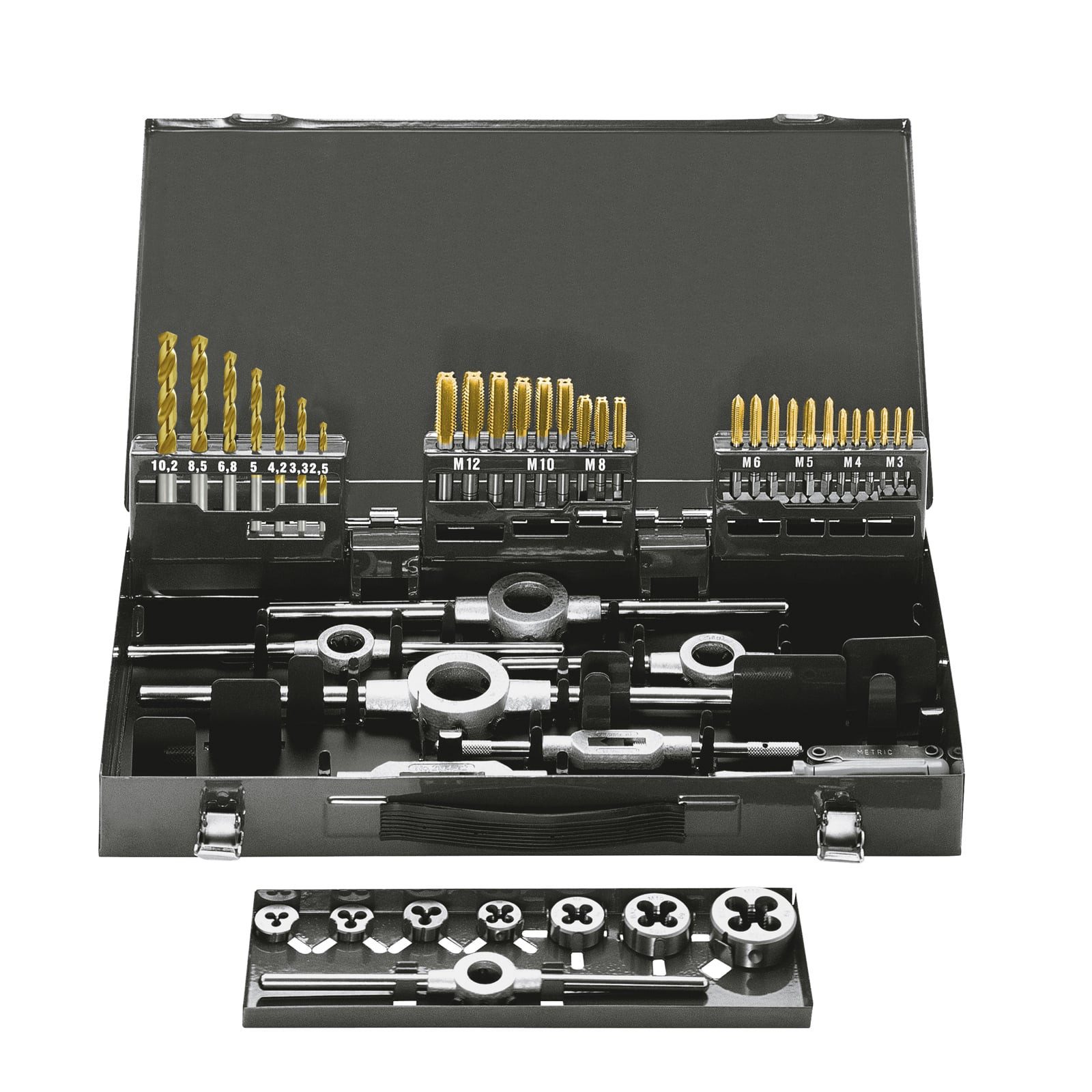 Exact Gewindebohrer EXACT Black Edition Gewindesortiment STM15S M3-M12 HSS Spibo TiN - 107