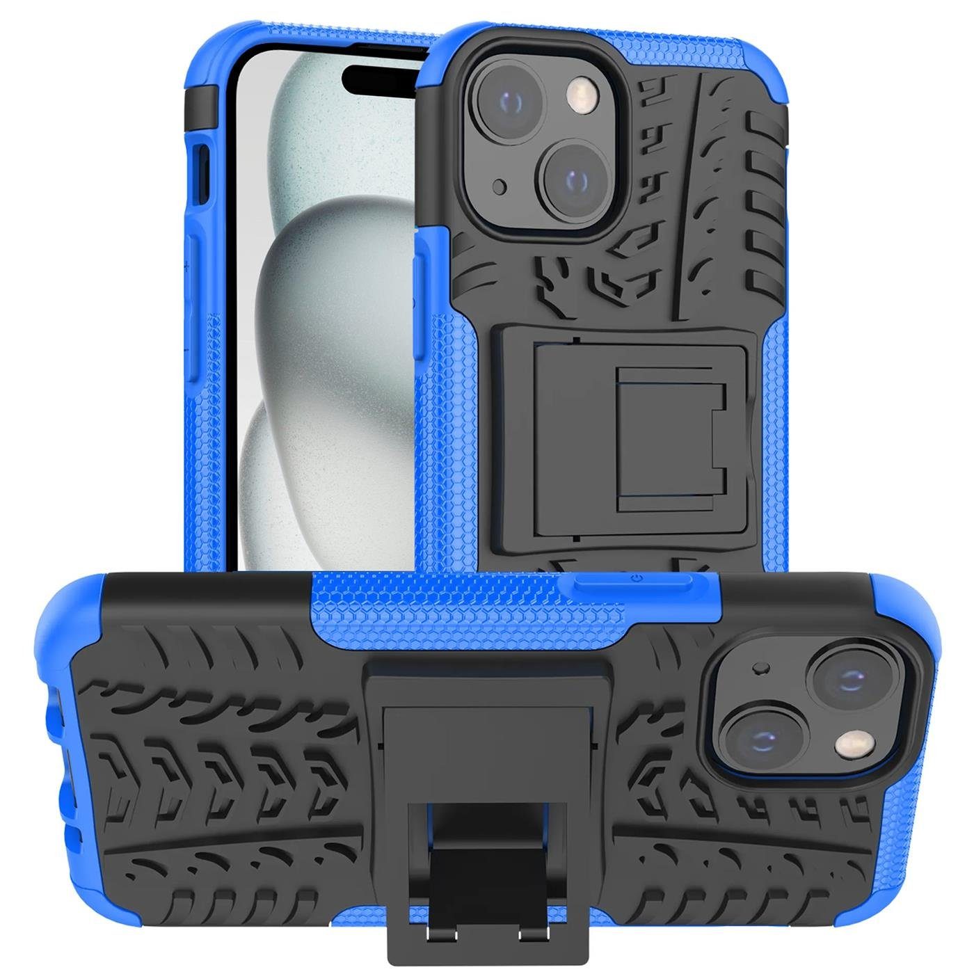 CoolGadget Handyhülle Outdoor Case Hybrid Cover für Apple iPhone 15 6,1 Zoll, Schutzhülle extrem robust Panzer Handy Case für iPhone 15 Hülle