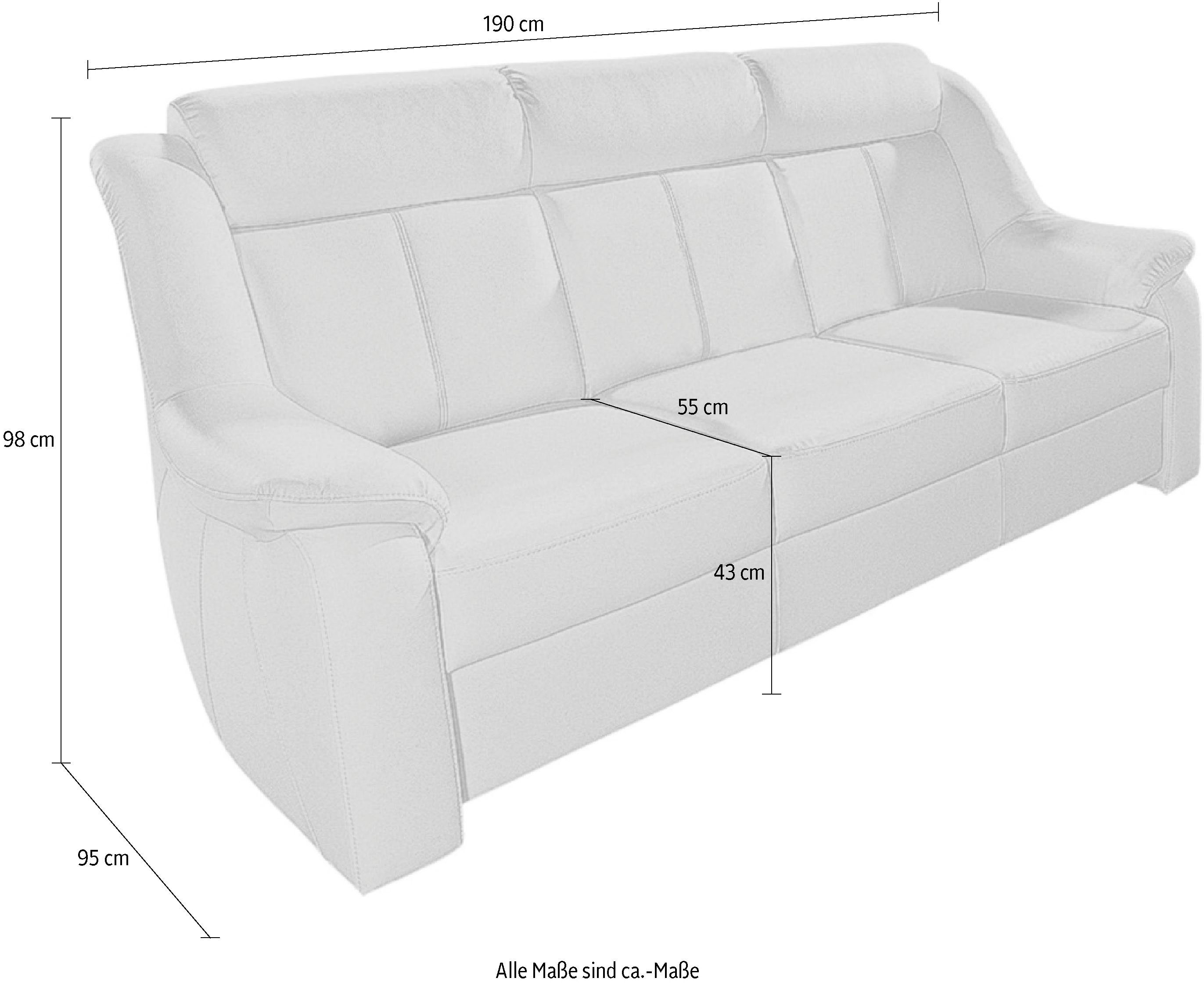 sit&more 3-Sitzer Basel