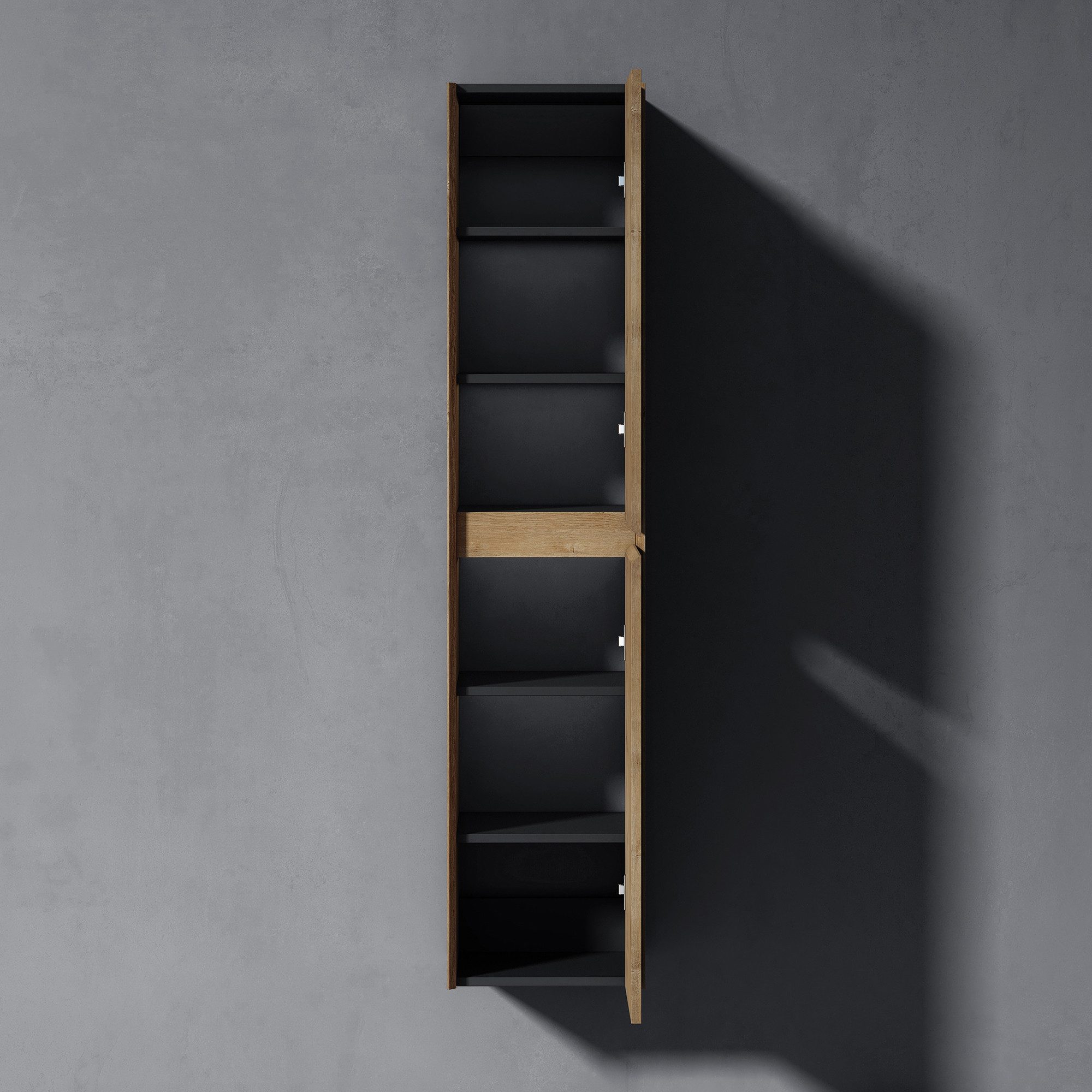doporro Seitenschrank Badschrank Schmal Hochschrank Badezimmer Rimo – Bild 4 von 5