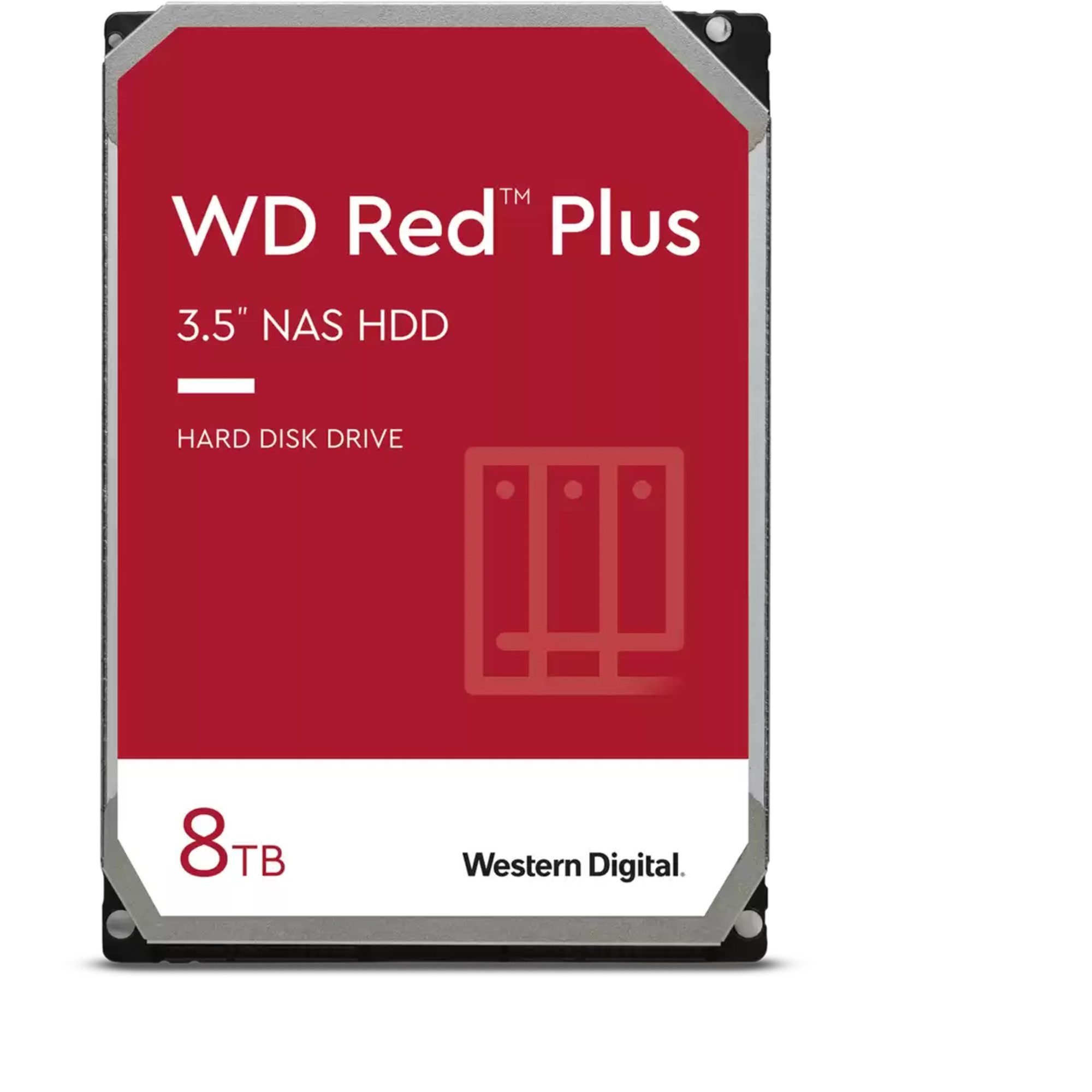 WD Red Plus NAS-Festplatte 8 TB, (SATA 6 Gb/s, interne SSD