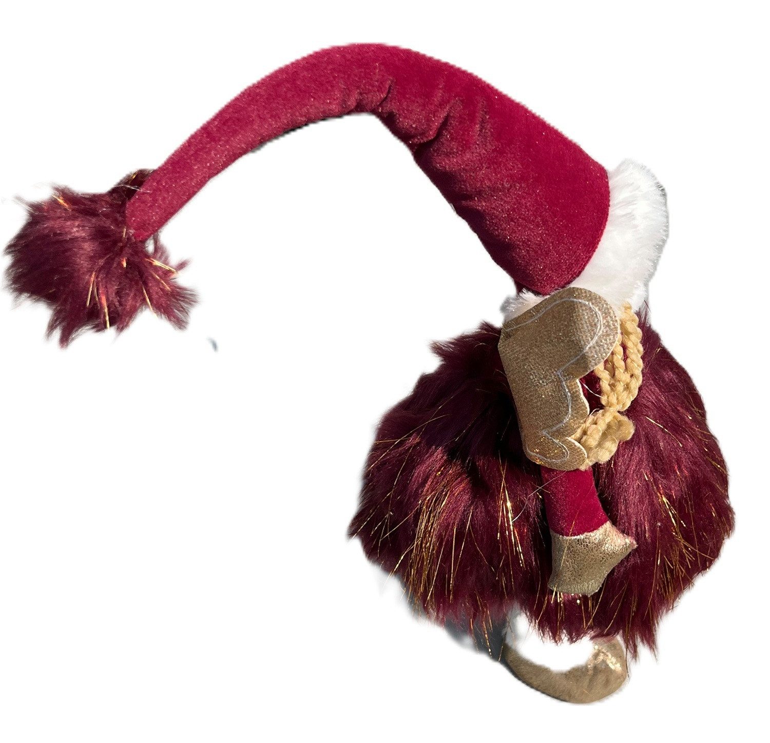 foolonli Weihnachtsfigur Engel Schutzengel LED stehend 52cm Advent Weihnachten Rot Weiß