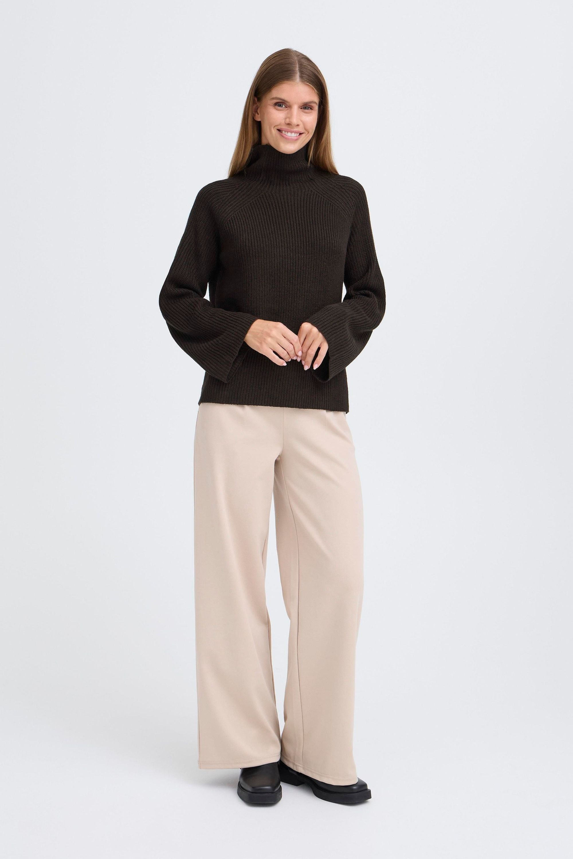 OXMO Strickpullover OXNelly Modischer Rollkragenpullover