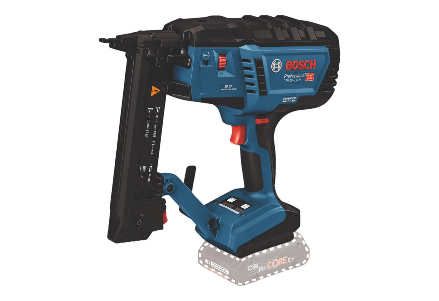 Thumbnail - Bosch Professional Nagler GTH 18V-38 M Professional 18 V 5,8 x 10 - 38 mm + L-Boxx 0601482501