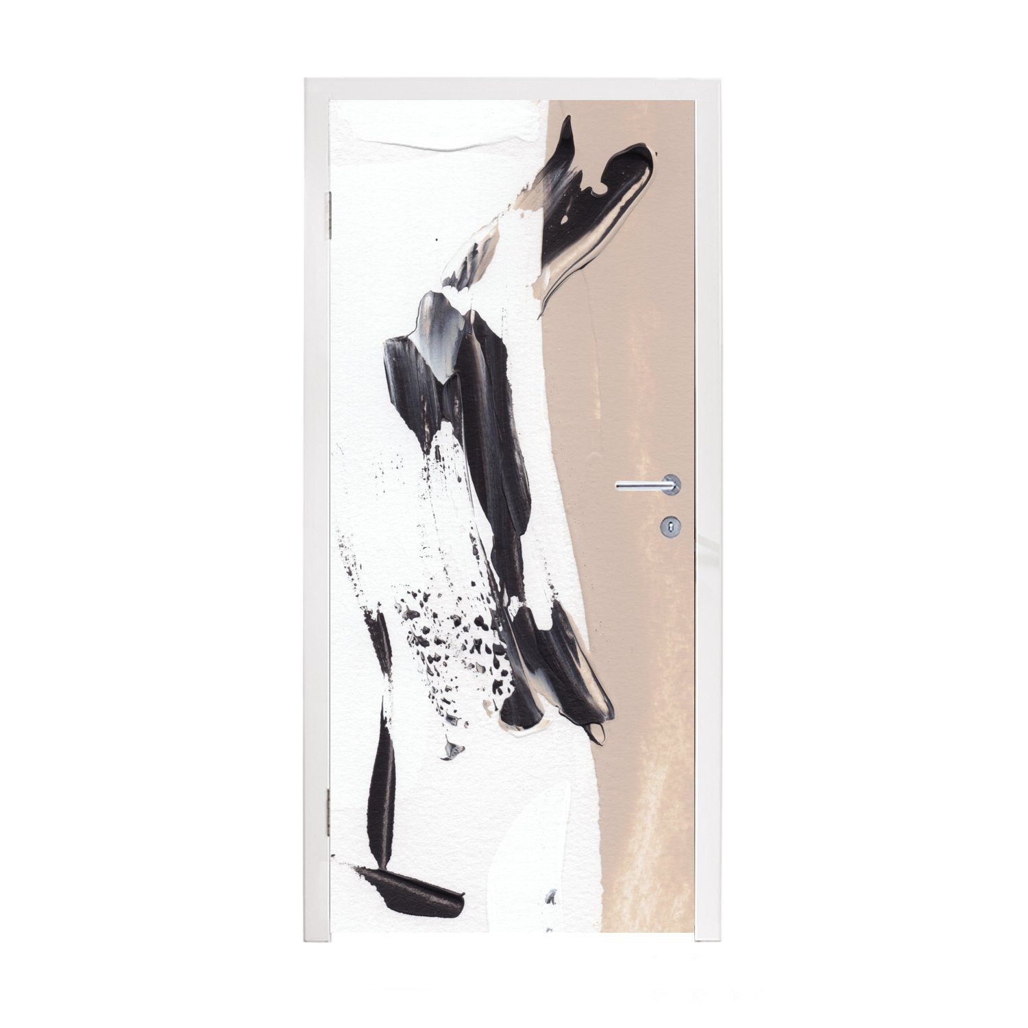MuchoWow Türtapete Farbe - Design - Abstrakt, Matt, bedruckt, (1 St), Fototapete für Tür, Türaufkleber, 75x205 cm