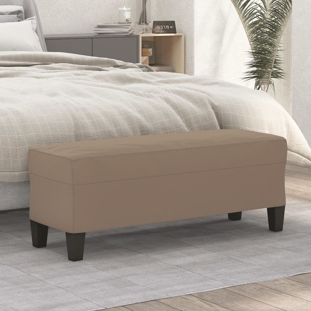 furnicato Sitzbank Taupe 100x35x41 cm Mikrofasergewebe