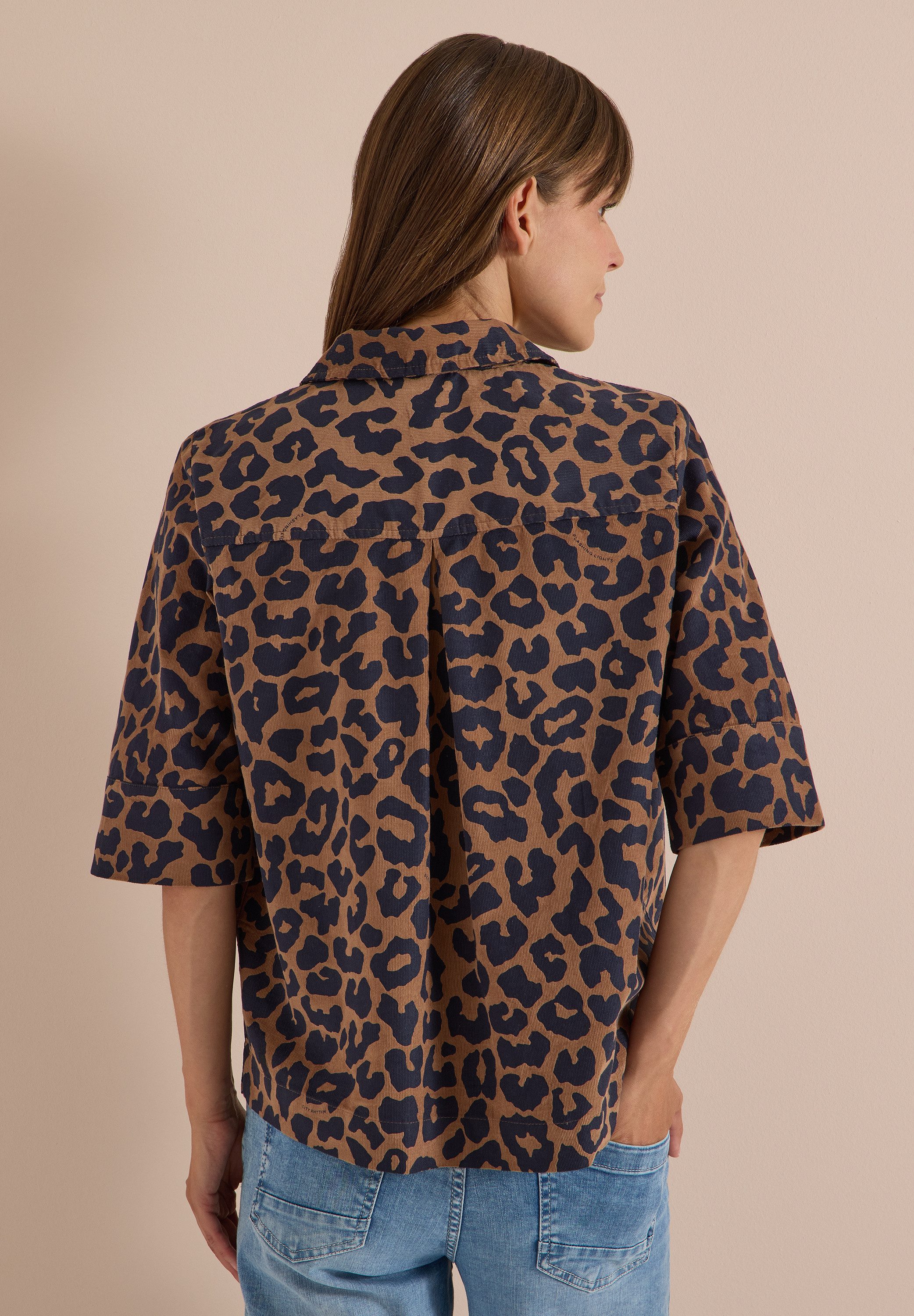 CECIL Hemdbluse mit Leomuster