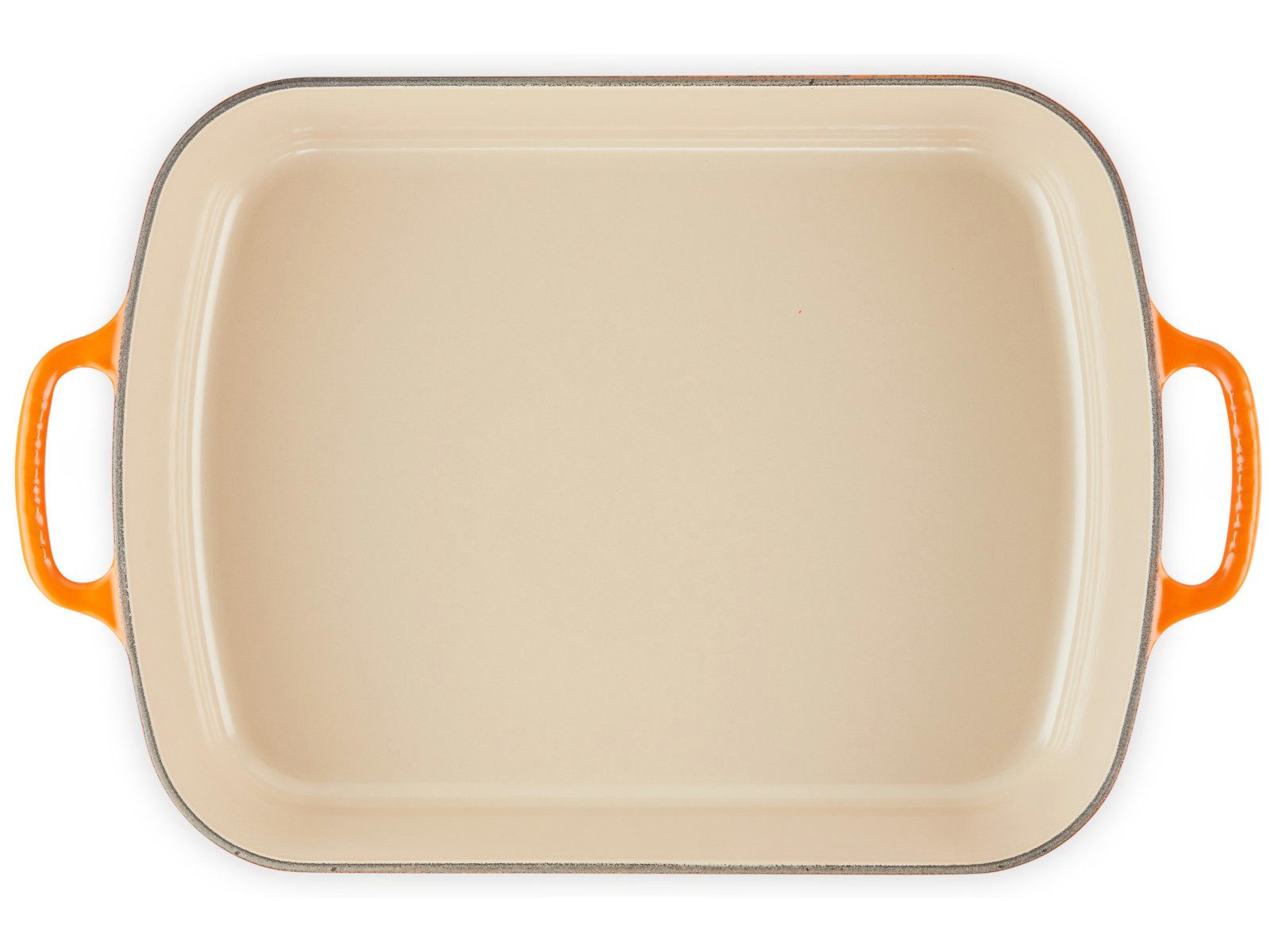 LE CREUSET Bräter Bratreine Signature ofenrot 40,2cm, Emailliertes Gusseisen