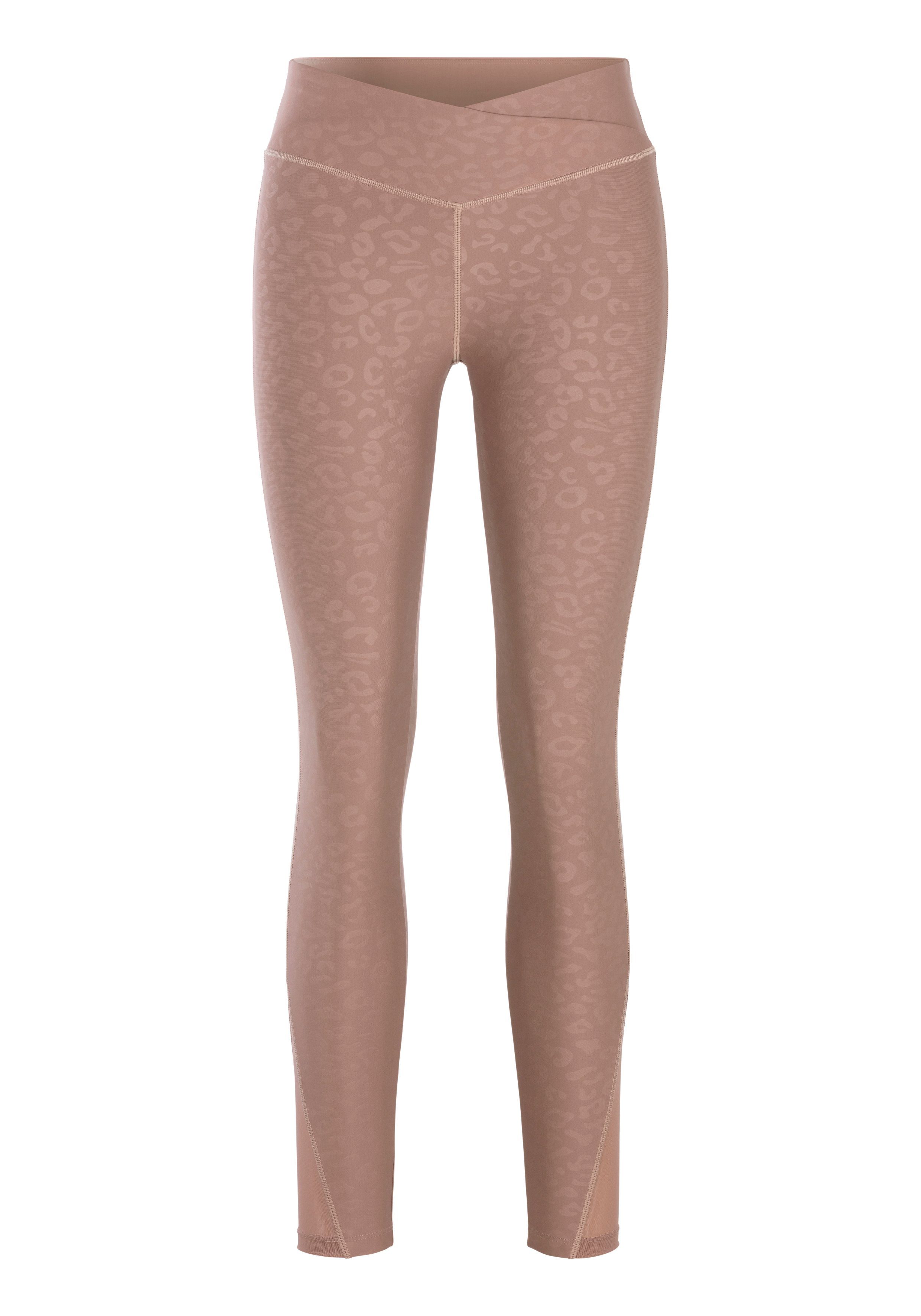 LASCANA ACTIVE Funktionsleggings Sportleggings mit V-förmigen Bündchen in Leo-Optik. € 49,99