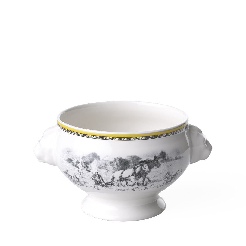 Villeroy & Boch Müslischale Audun Ferme Bol Lion, Porzellan, (1-tlg), Premium Porcelain, mikrow.- & spülm.sicher, Made in Germany