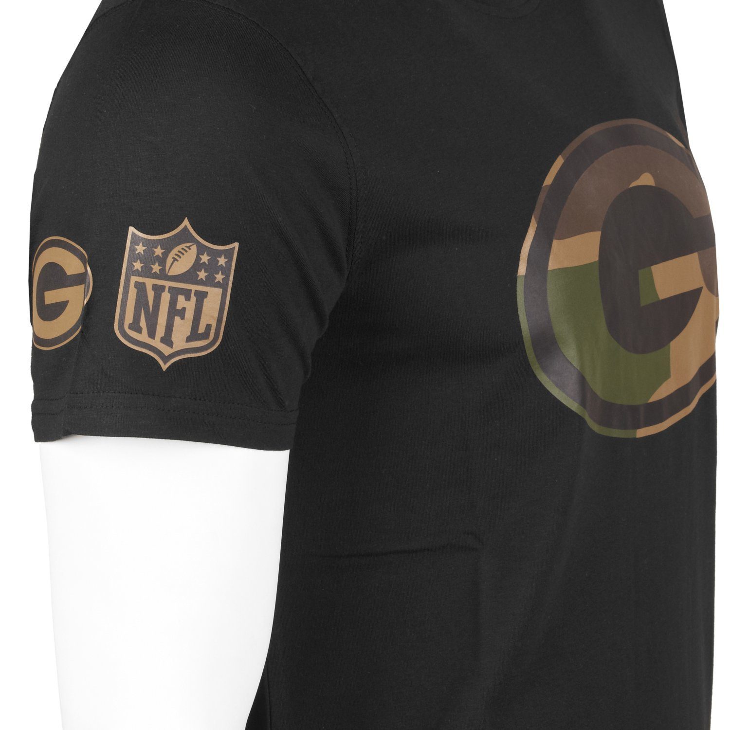 New Era Print-Shirt Football Green NFL Teams Bay Packers